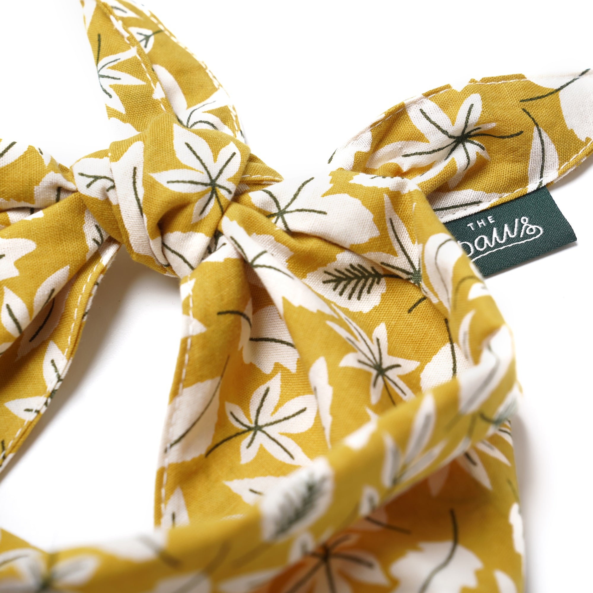 Golden Fall Leaves Dog Bandana