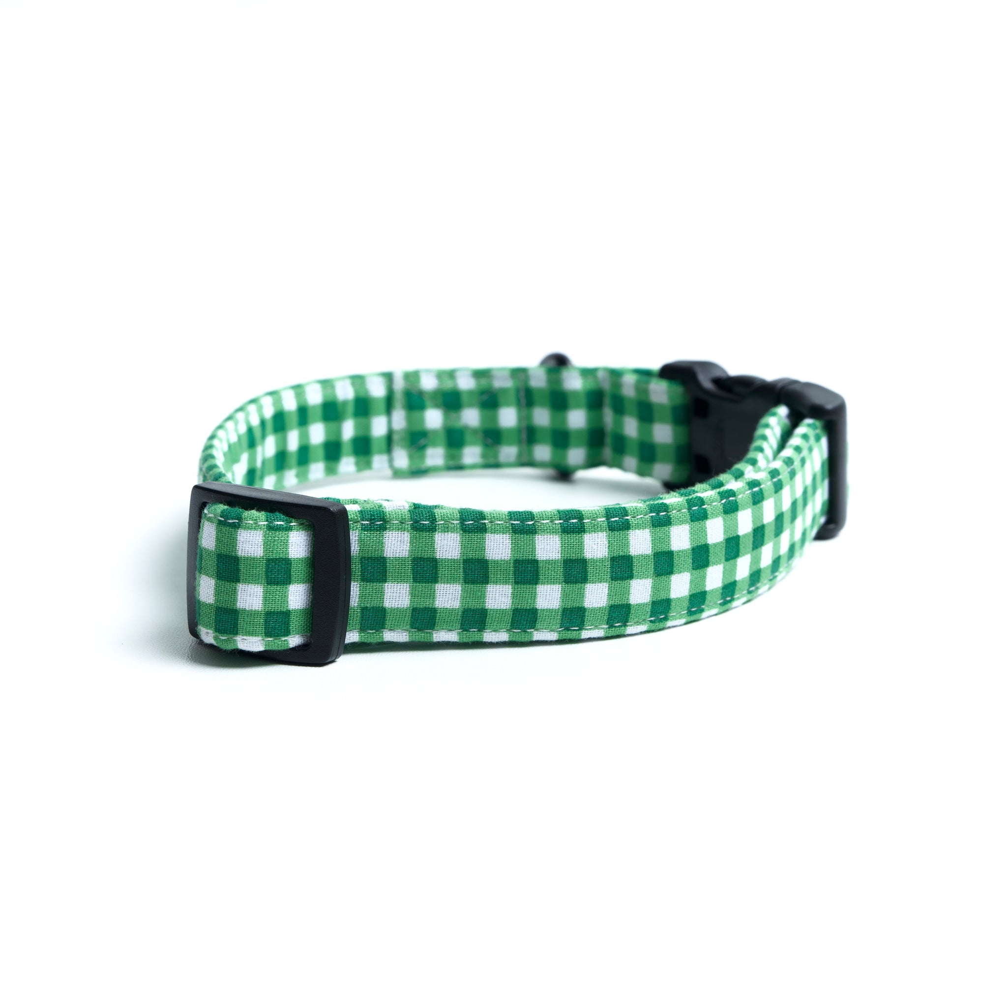 Green Gingham Collar