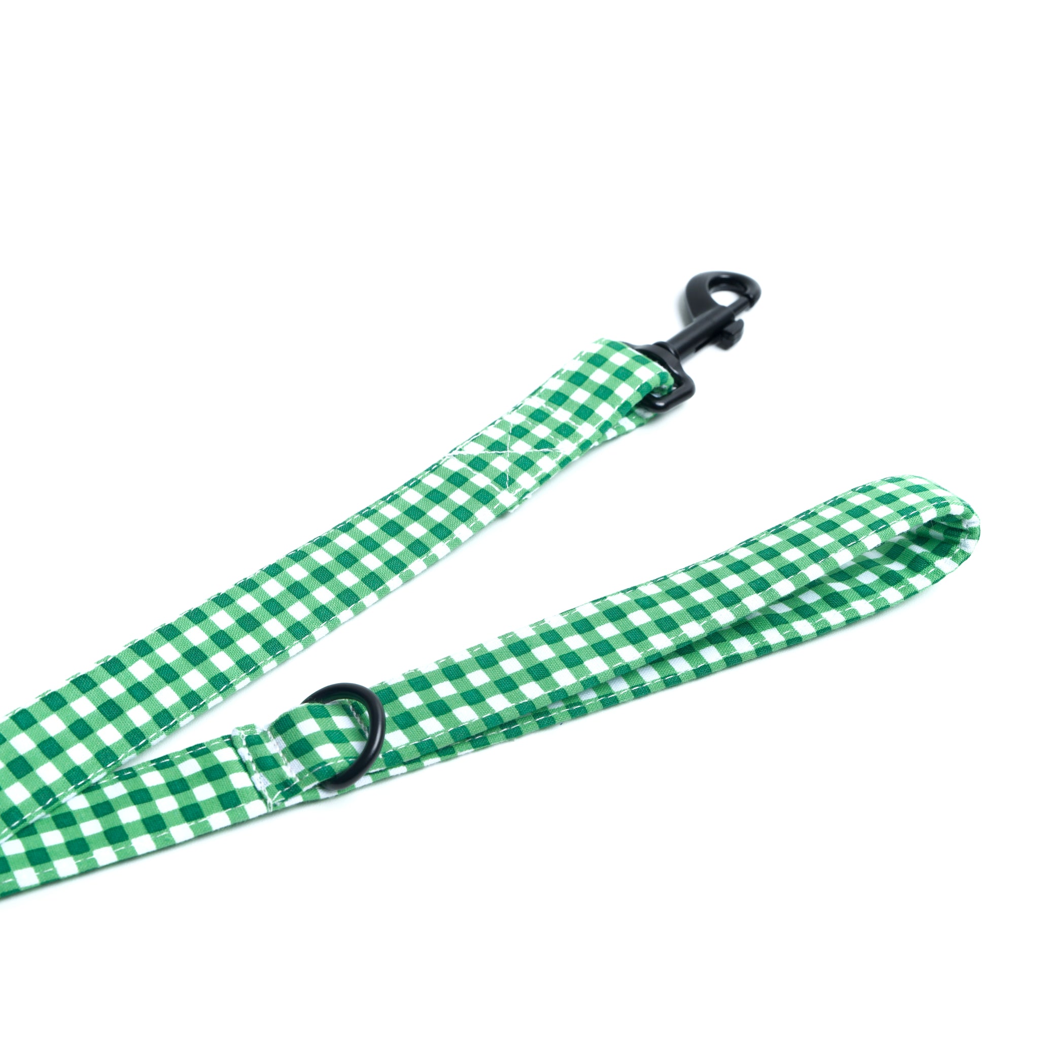 Green Gingham Leash