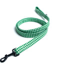 Green Gingham Leash