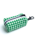 Dog Waste Bag Holder - Green Gingham