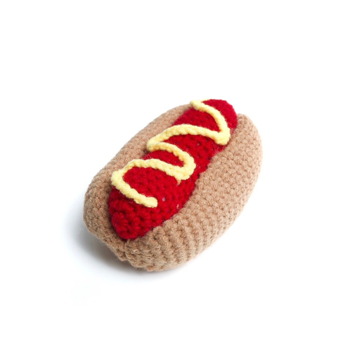 Hot Dog - Crocheted Dog Toy