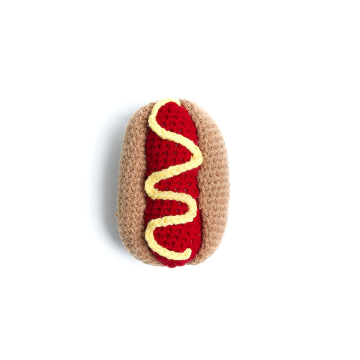 Hot Dog - Crocheted Dog Toy