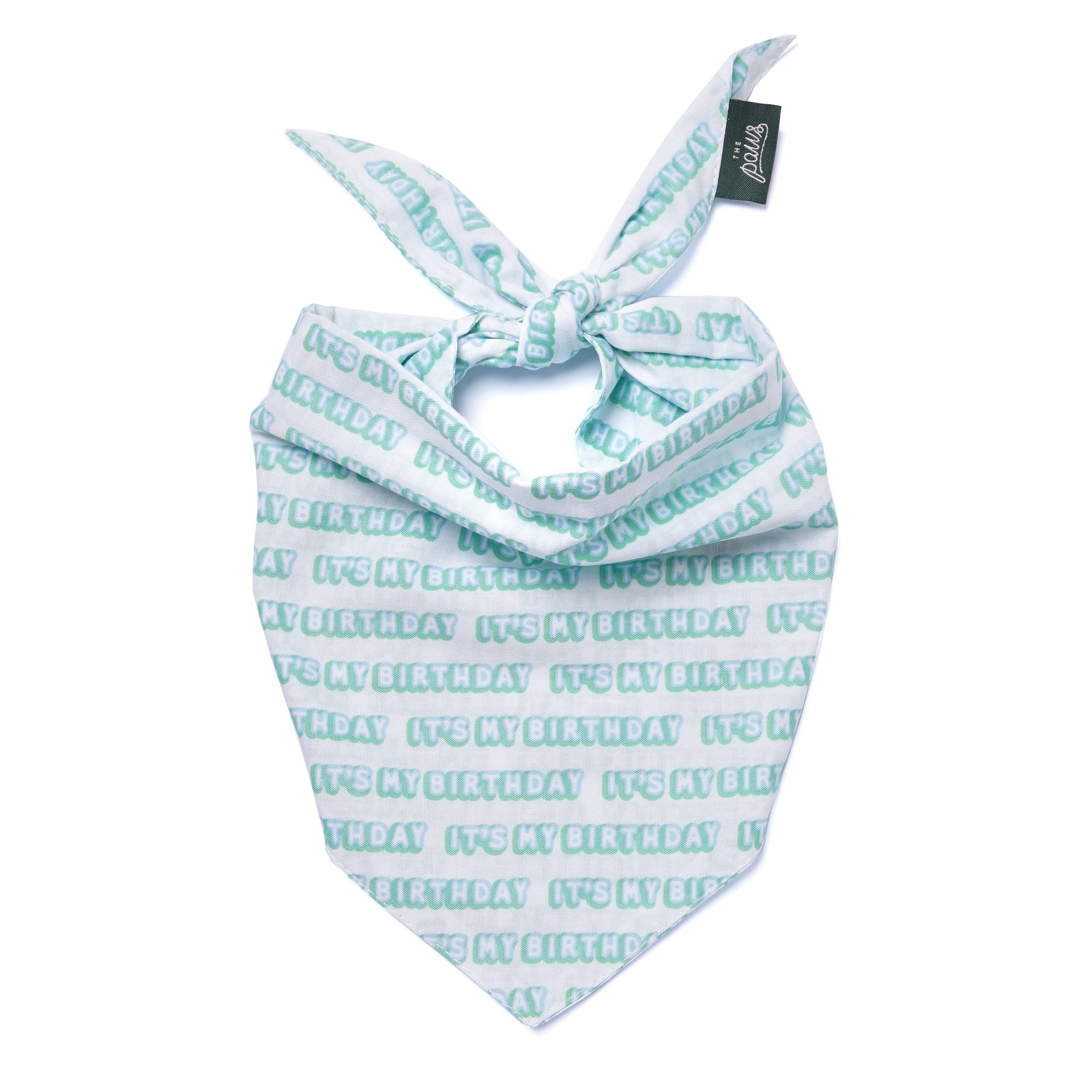 It's My Birthday Blue Dog Bandana