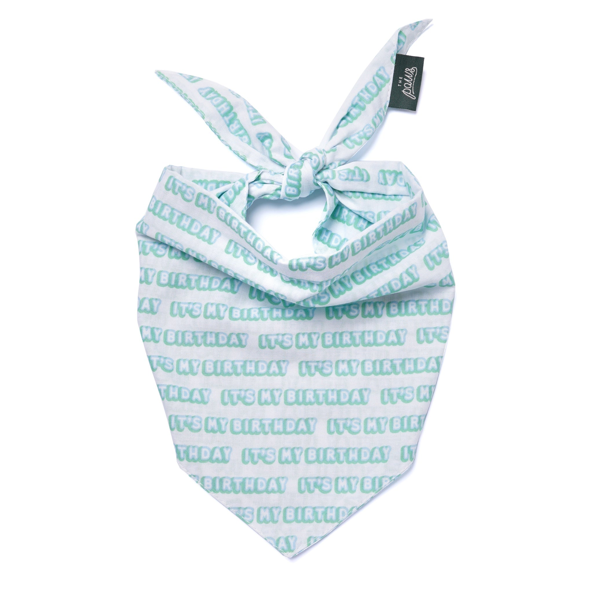It's My Birthday Blue Dog Bandana