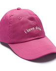 Kids - i love dogs pink cap