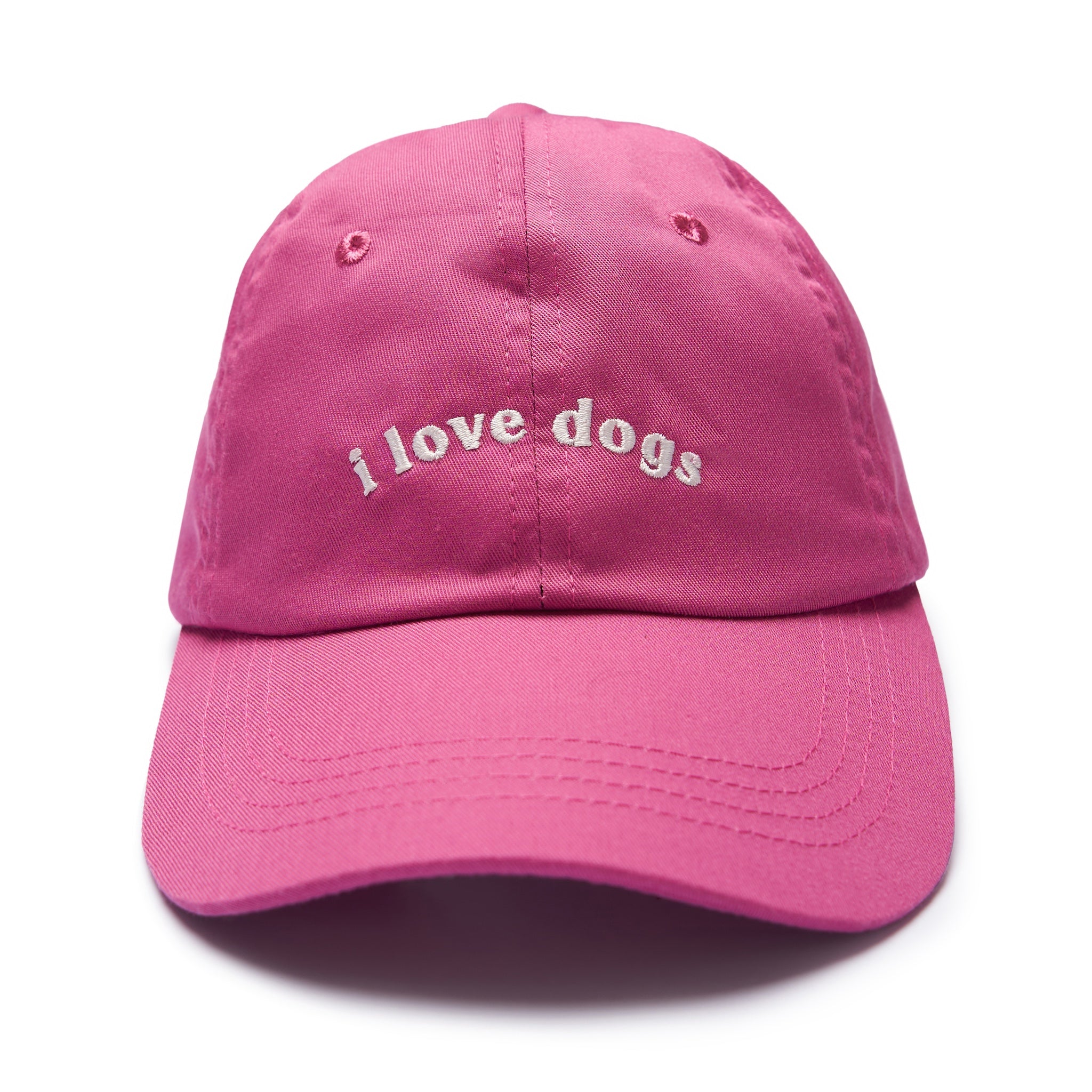 Kids - i love dogs pink cap