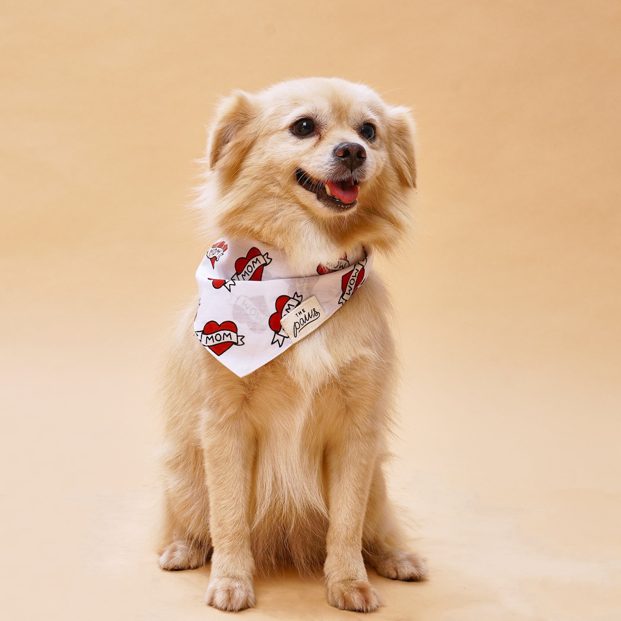 Love Mom Dog Bandana from The Paws