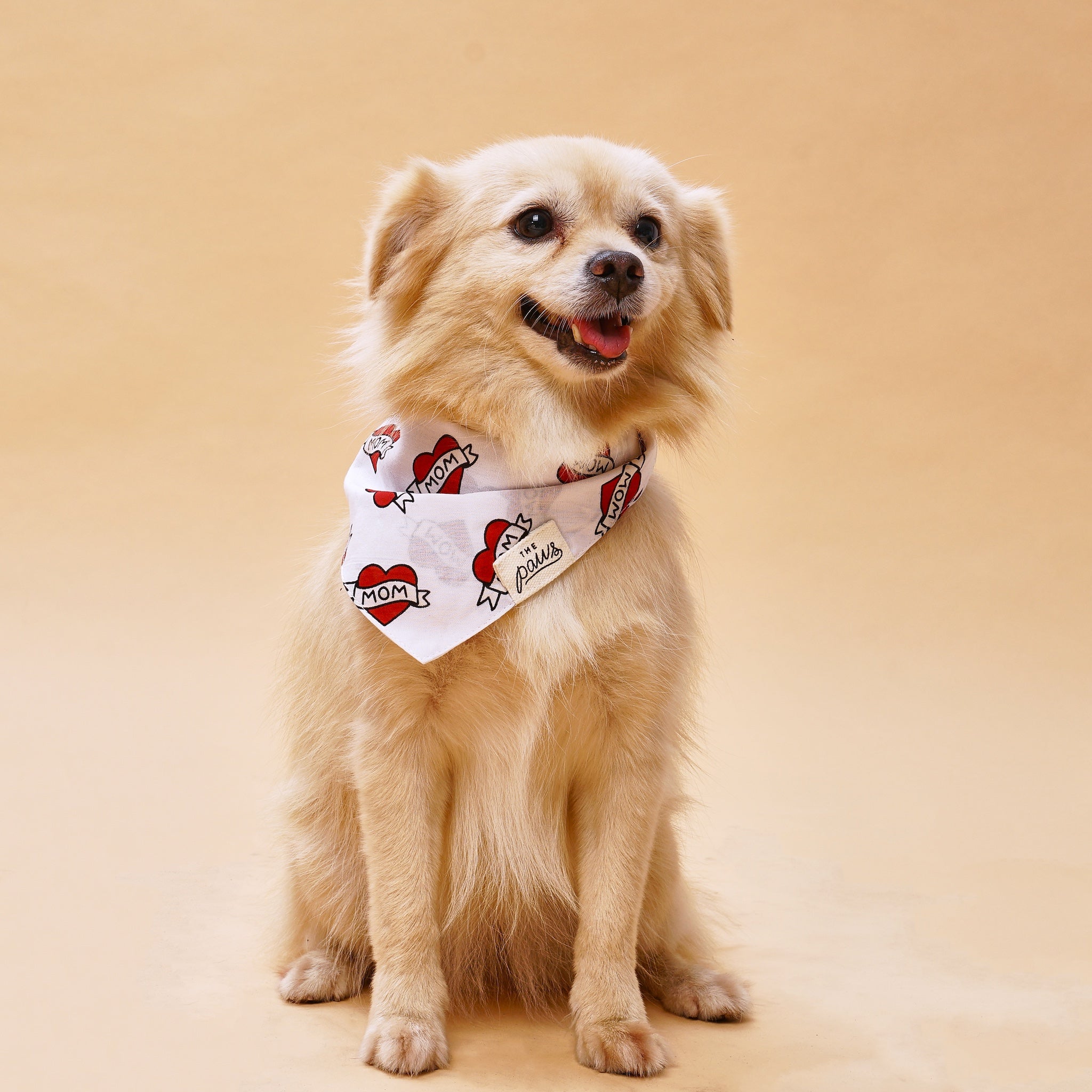 Love Mom Dog Bandana from The Paws