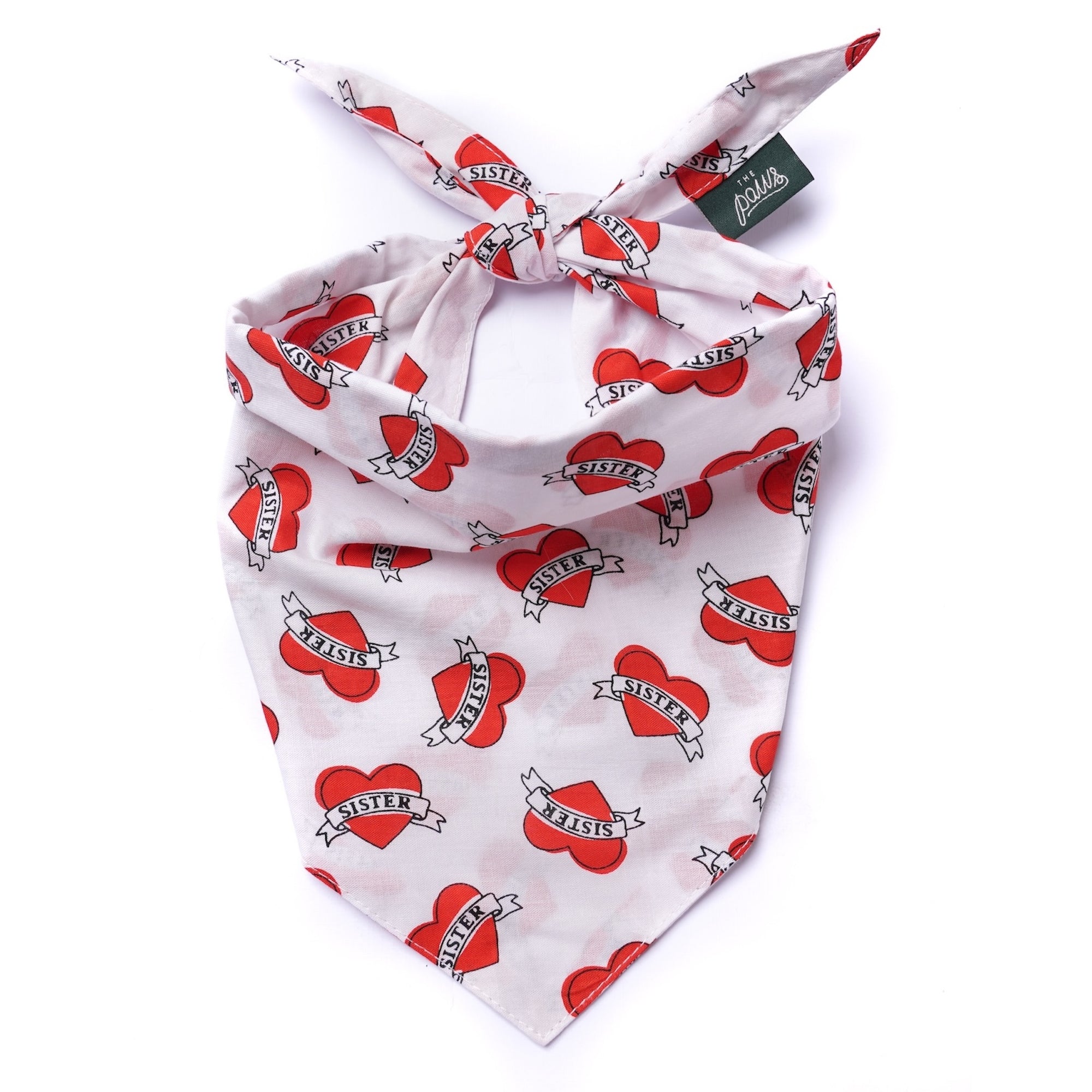 Love Sister Dog Bandana from The Paws