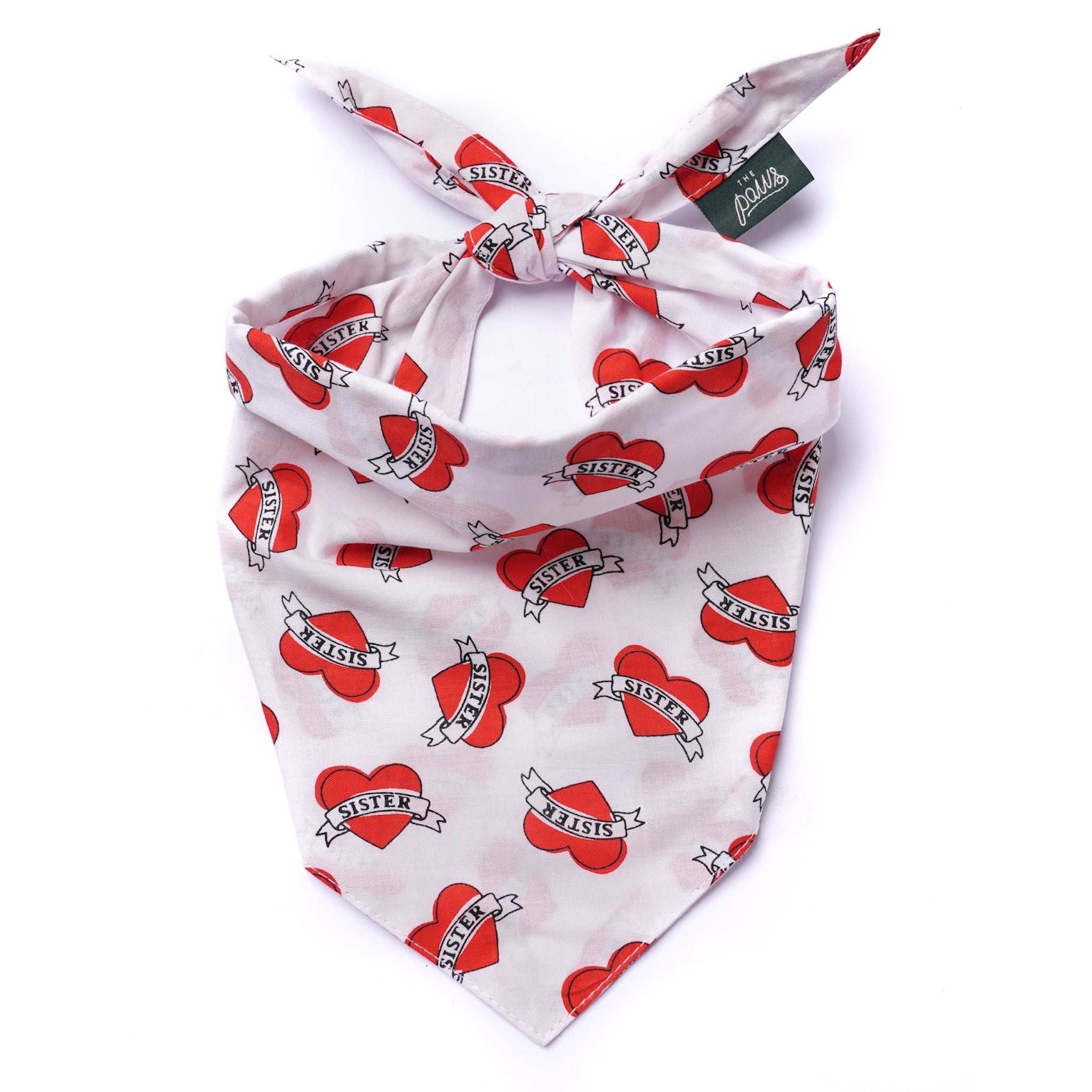 Love Sister Dog Bandana from The Paws