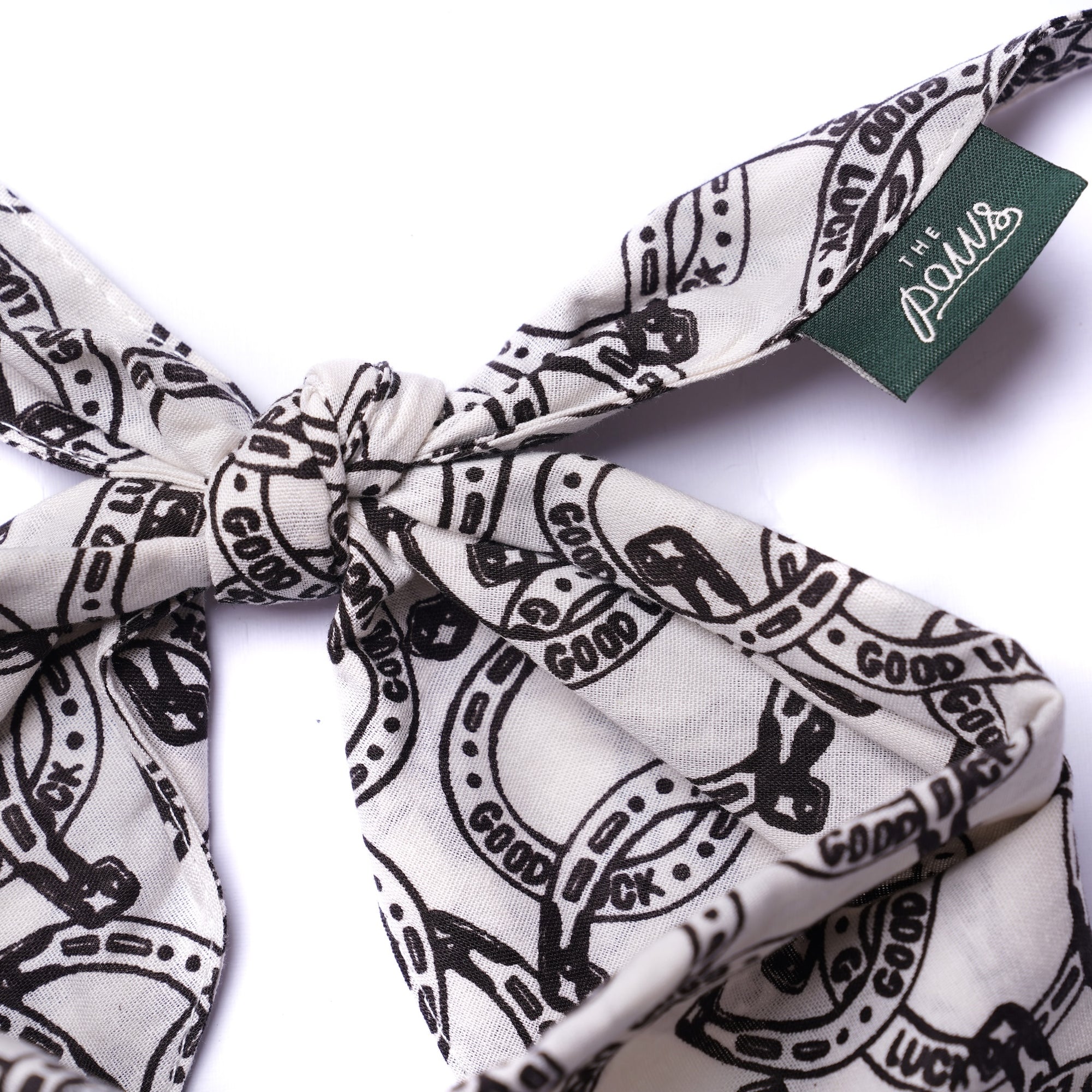 Lucky Horseshoe Dog Bandana from The Paws