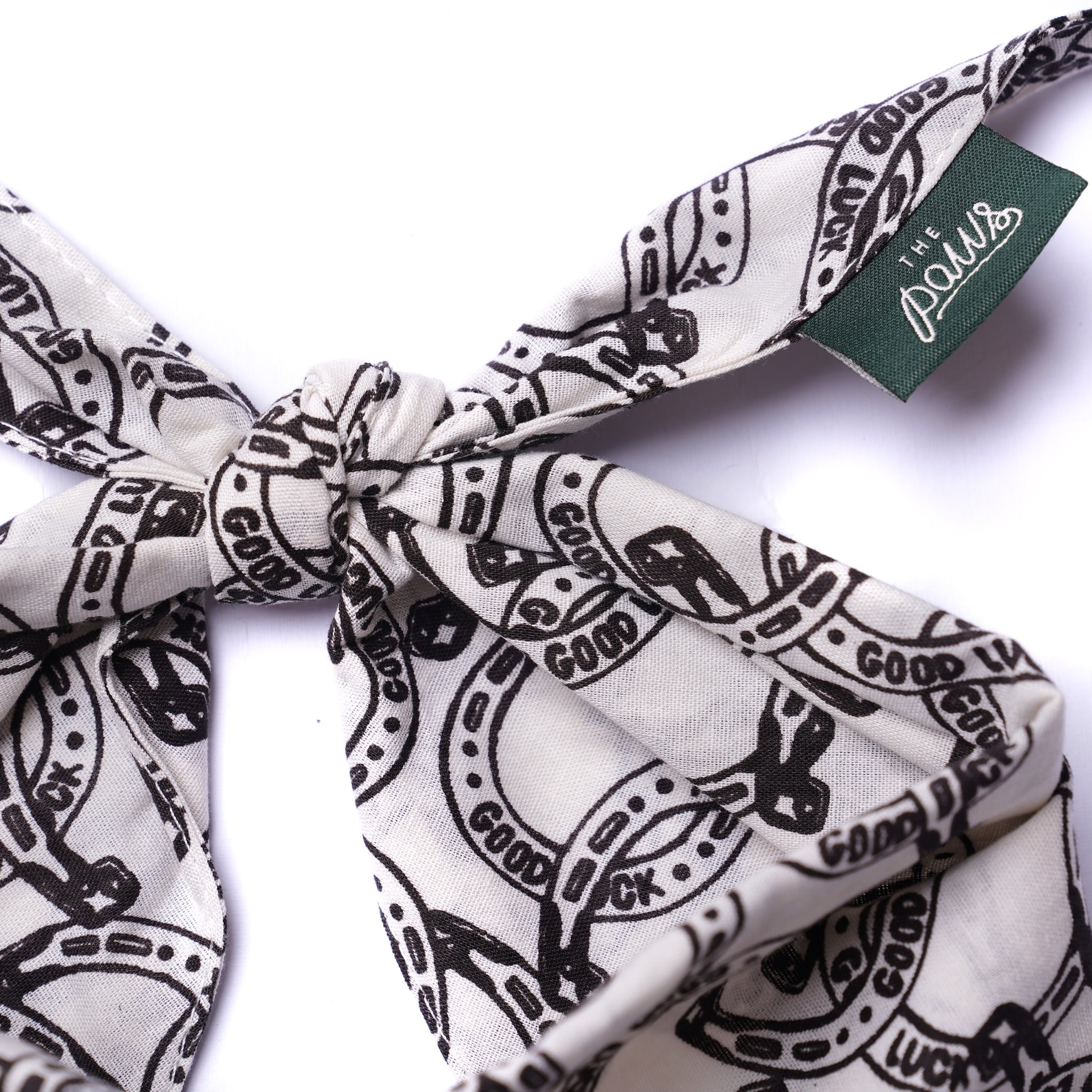 Lucky Horseshoe Dog Bandana from The Paws