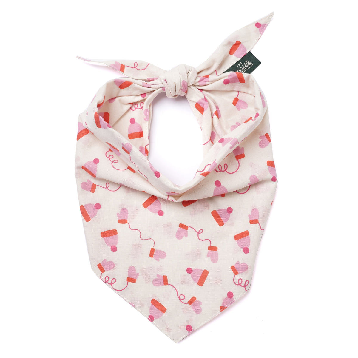 Mittens Winter Dog Bandana