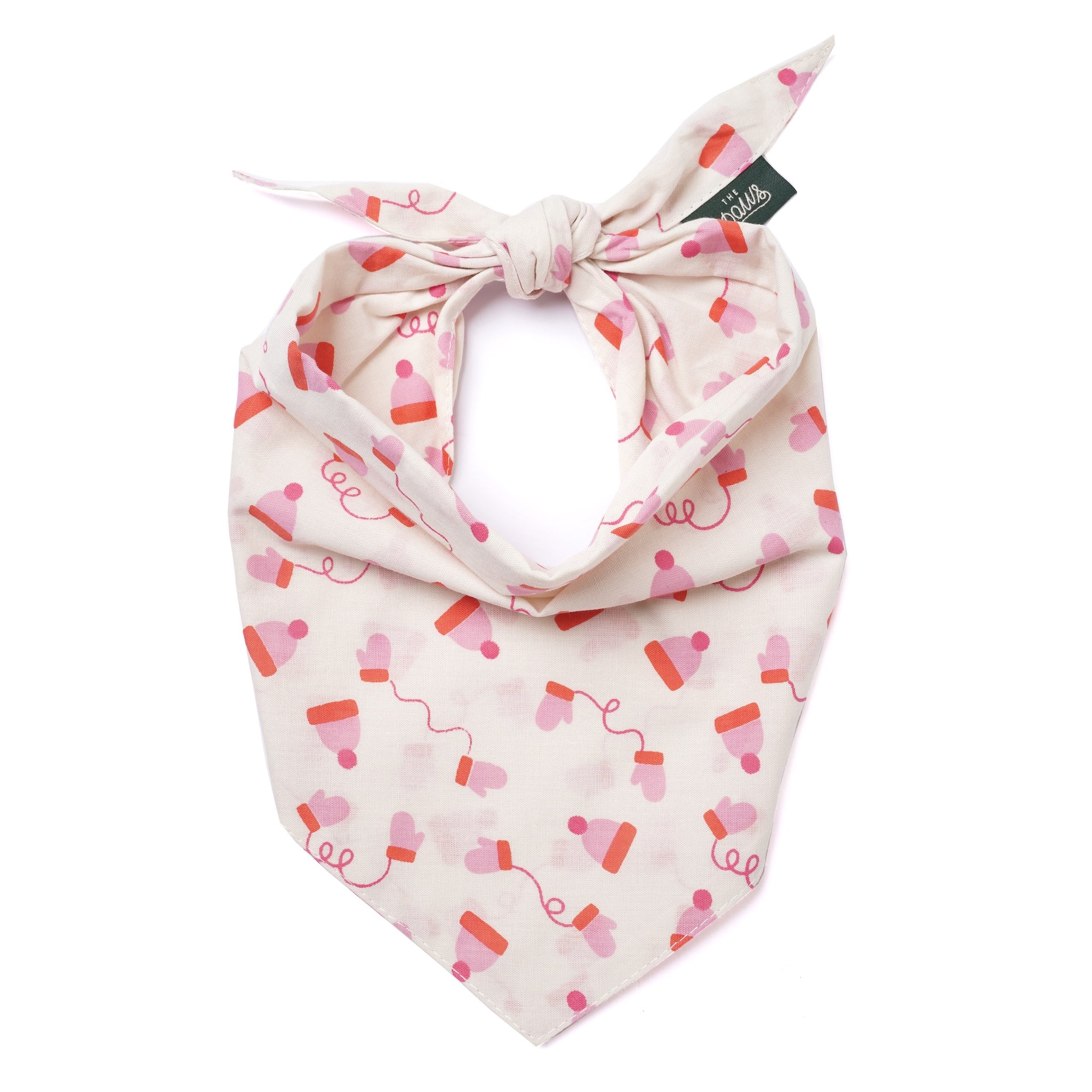 Mittens Winter Dog Bandana