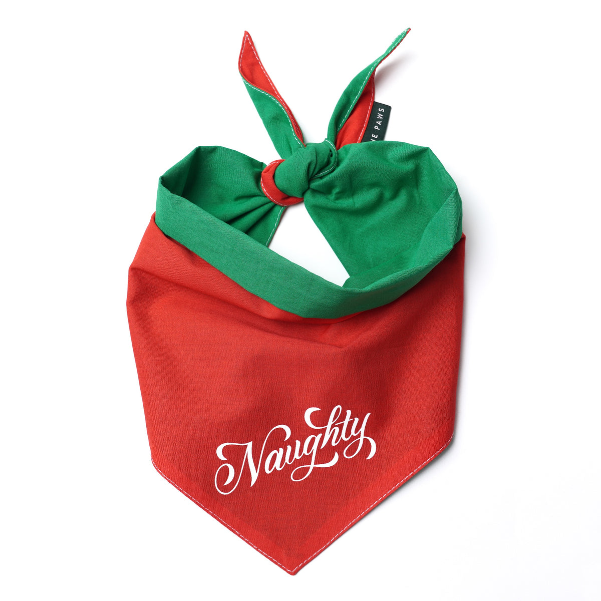 Naughty Nice Reversible Dog Bandana