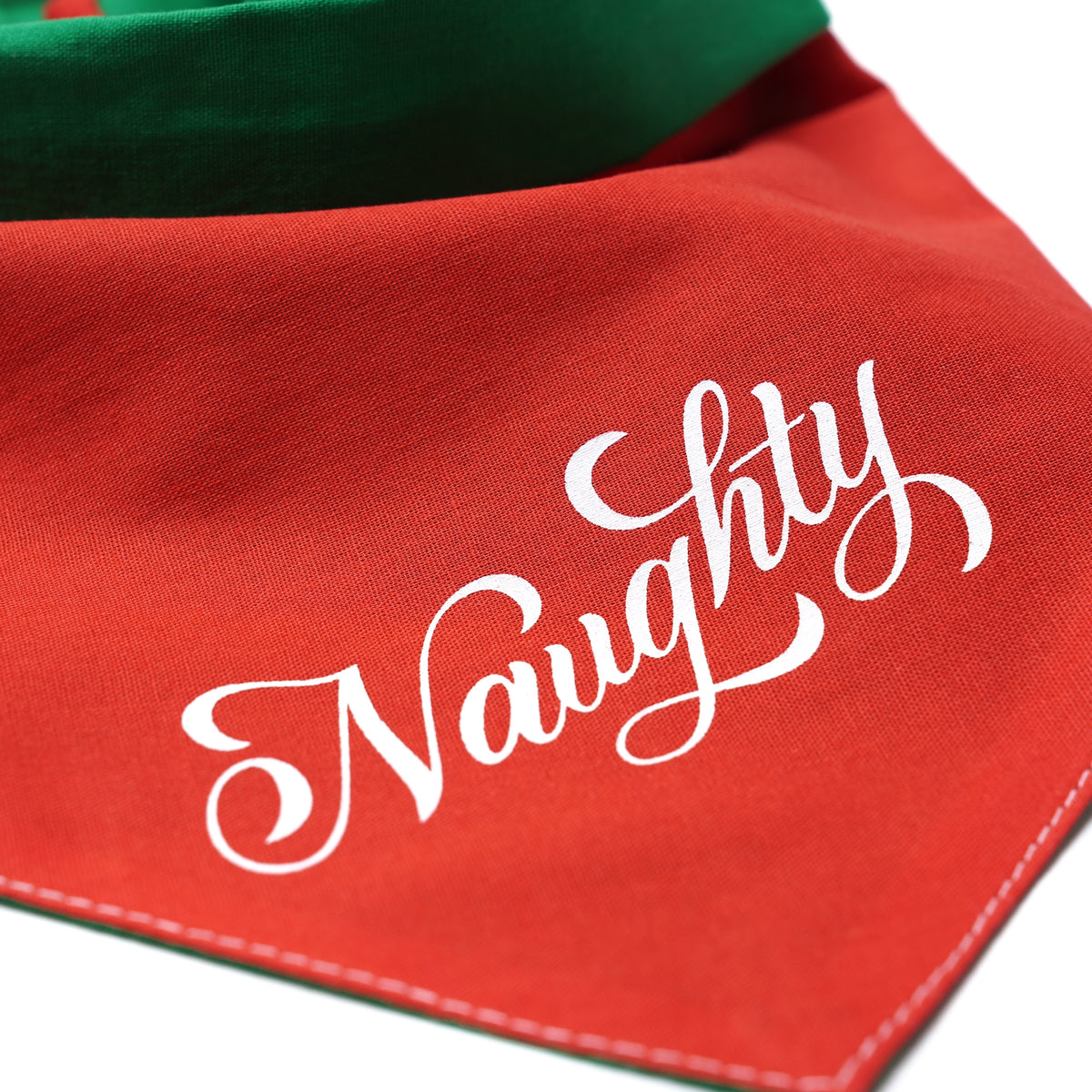 Naughty Nice Reversible Dog Bandana