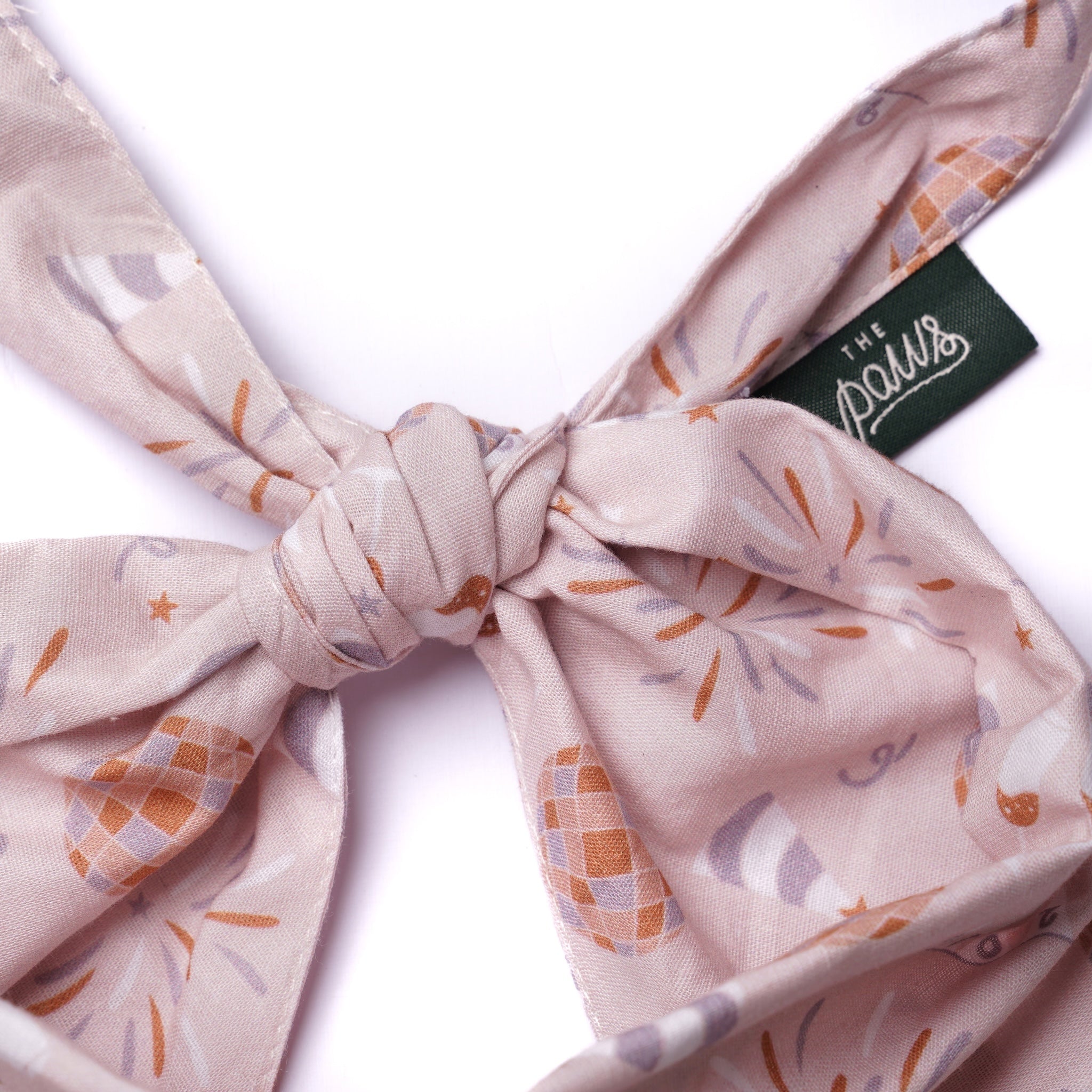 New Years Dog Bandana From The Paws Tie Detail