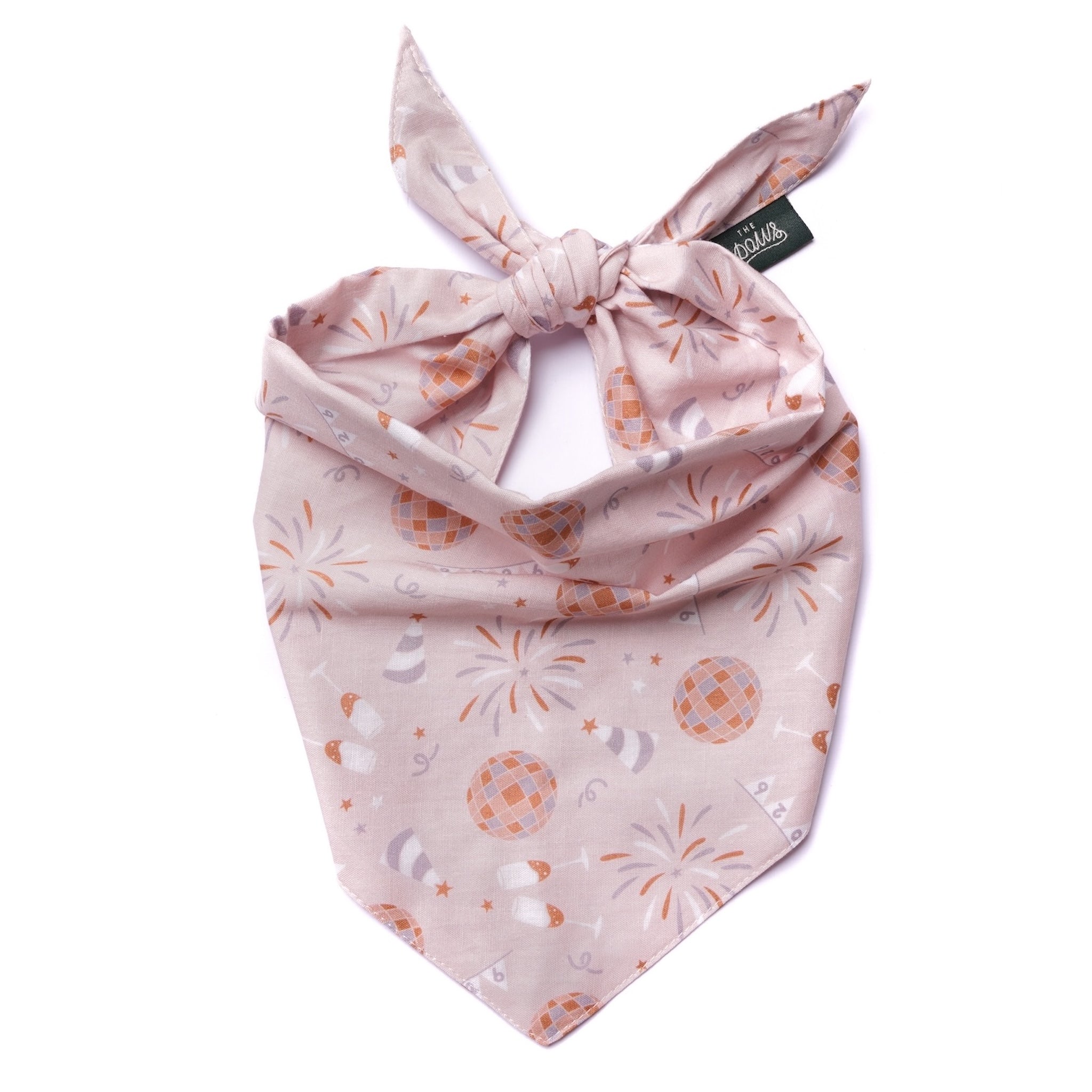 New Years Dog Bandana From The Paws 2026