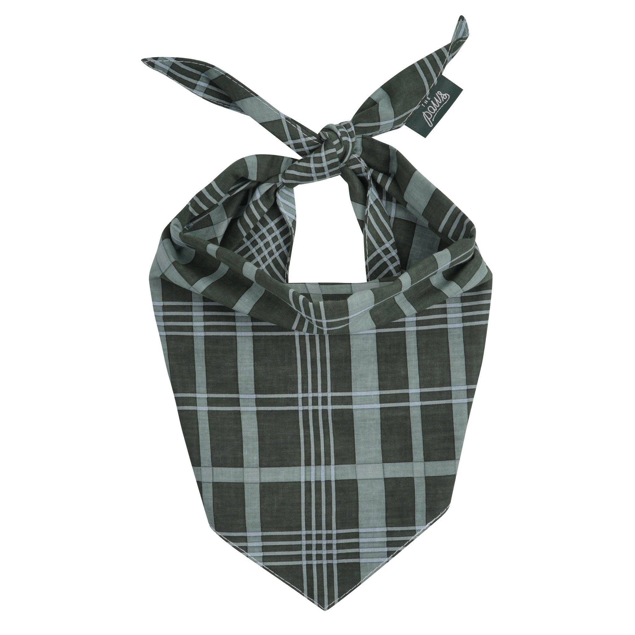 Pine Checkered Dog Bandana