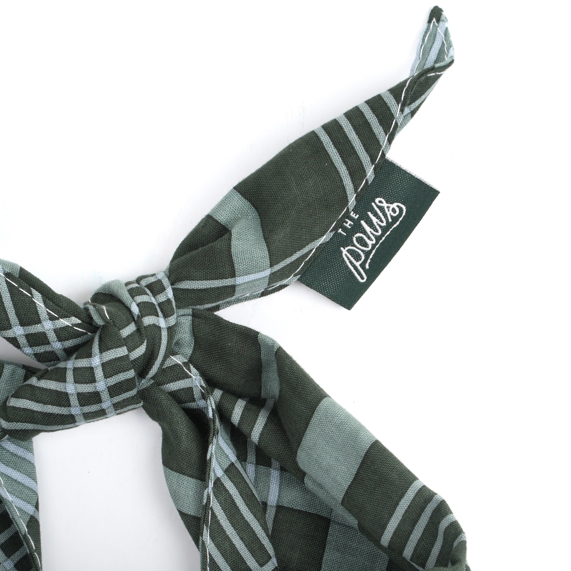 Pine Checkered Dog Bandana