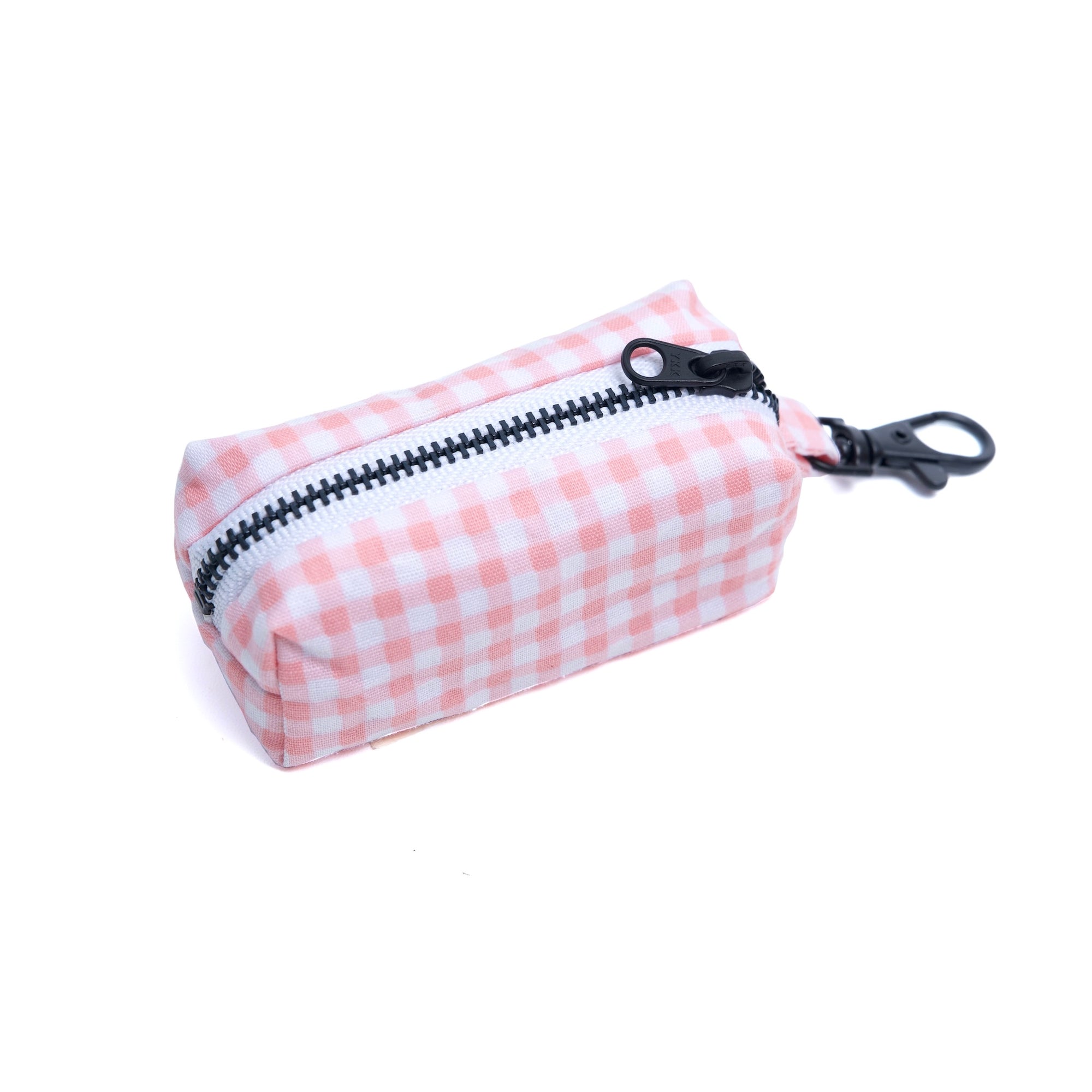 Dog Waste Bag Holder -  Pink Gingham