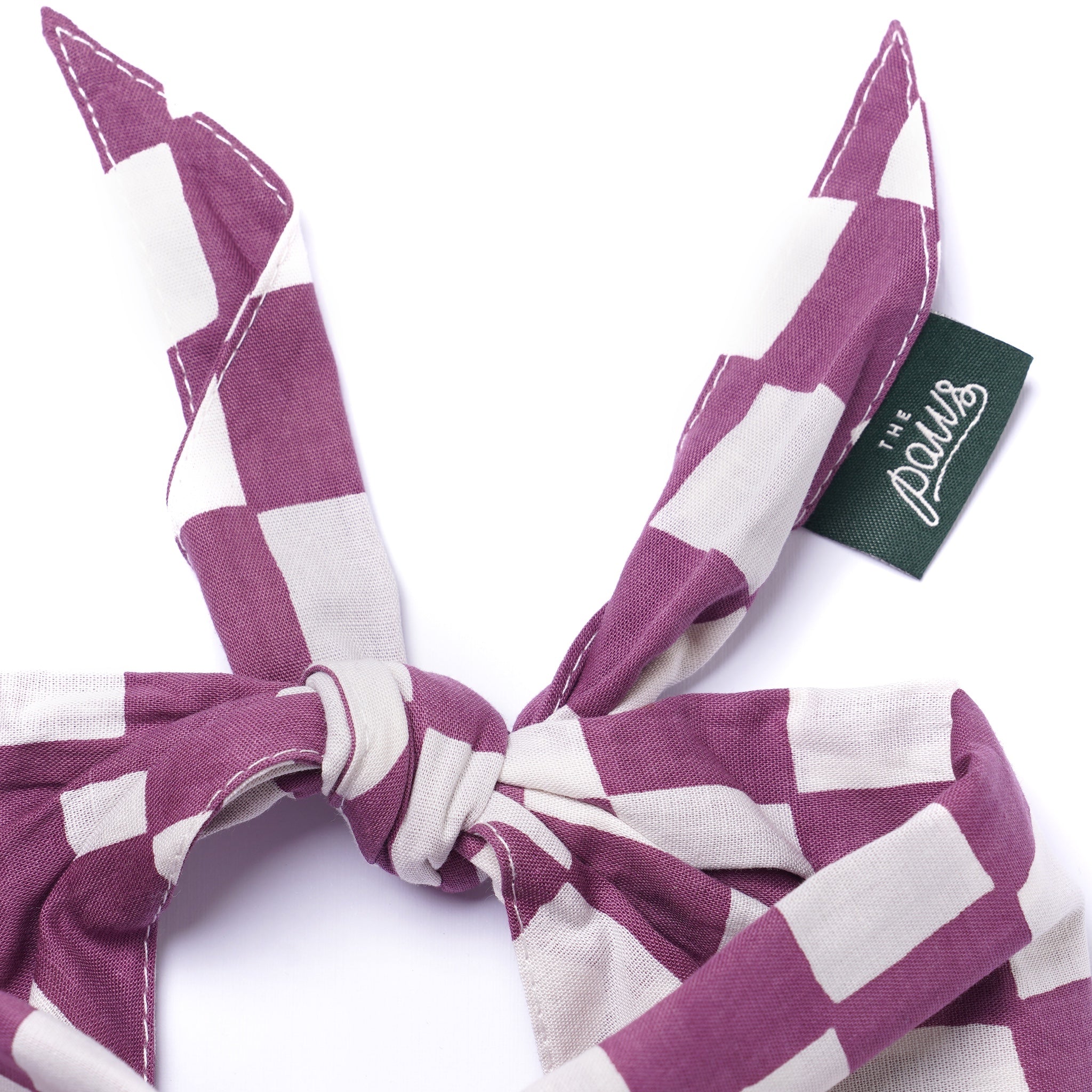 Plum Dog Bandana detail from The Paws