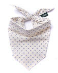 Polka Dot Blue Dog Bandana