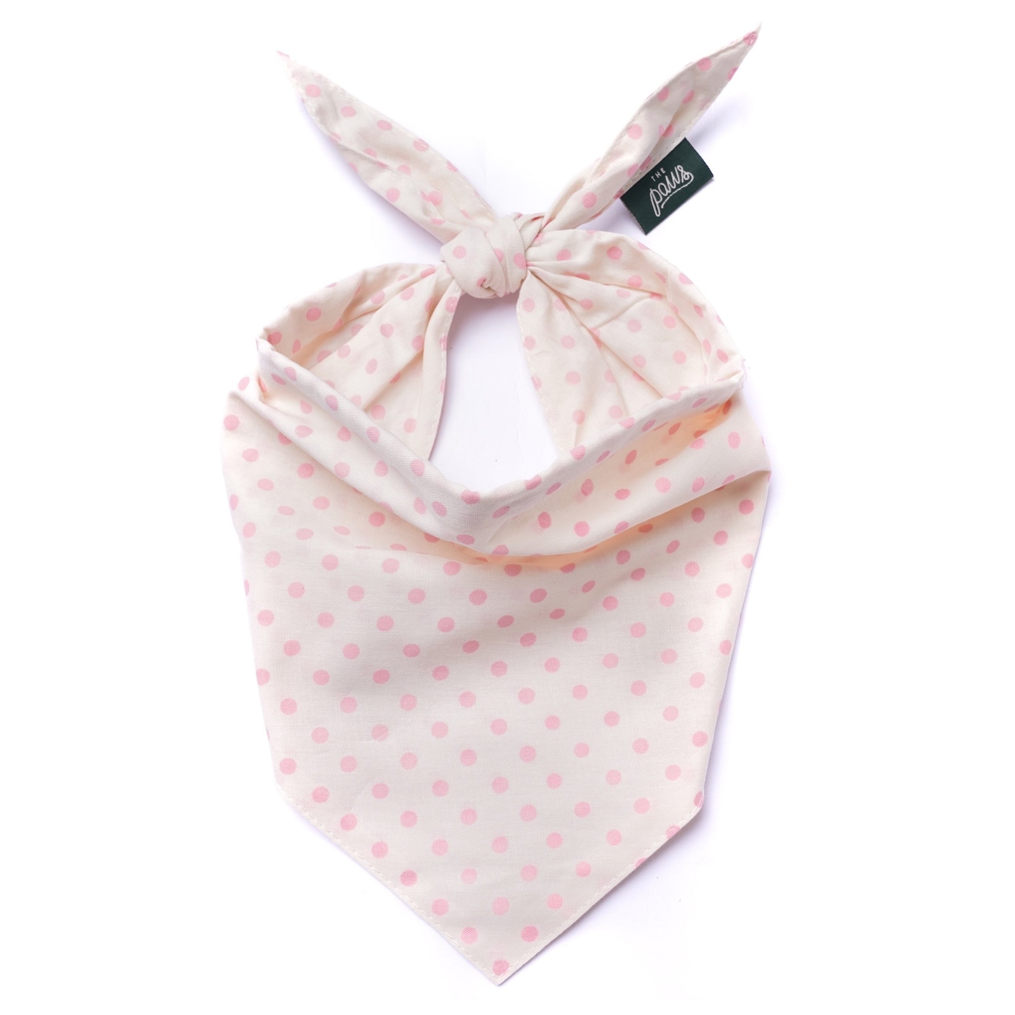 Polka Dot Pink Dog Bandana