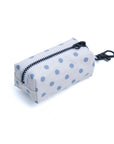 Dog Waste Bag Holder - Polka Dot Blue