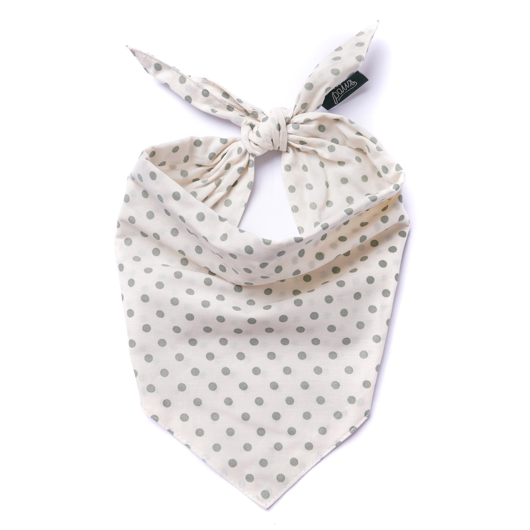 Polka Dot Green Dog Bandana