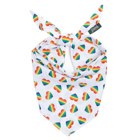 Pride Hearts Dog Bandana