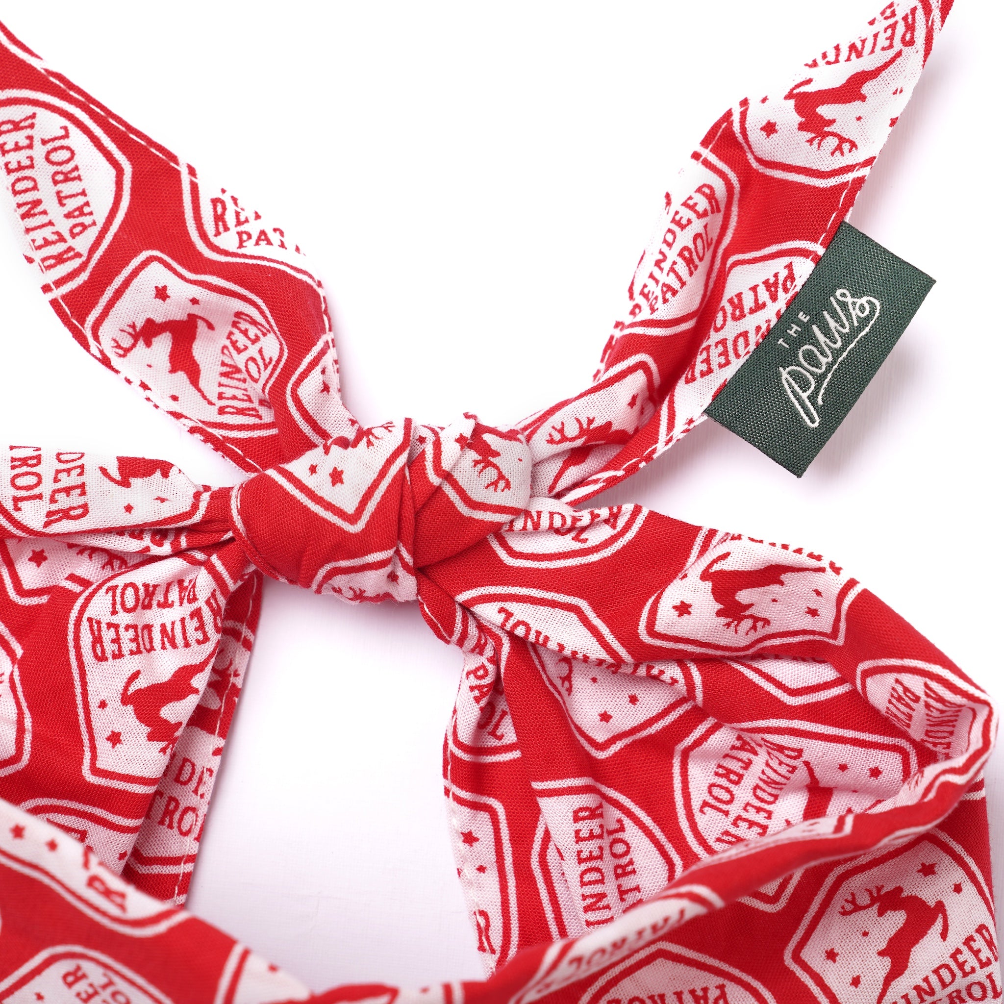 Reindeer Patrol Christmas Dog Bandana