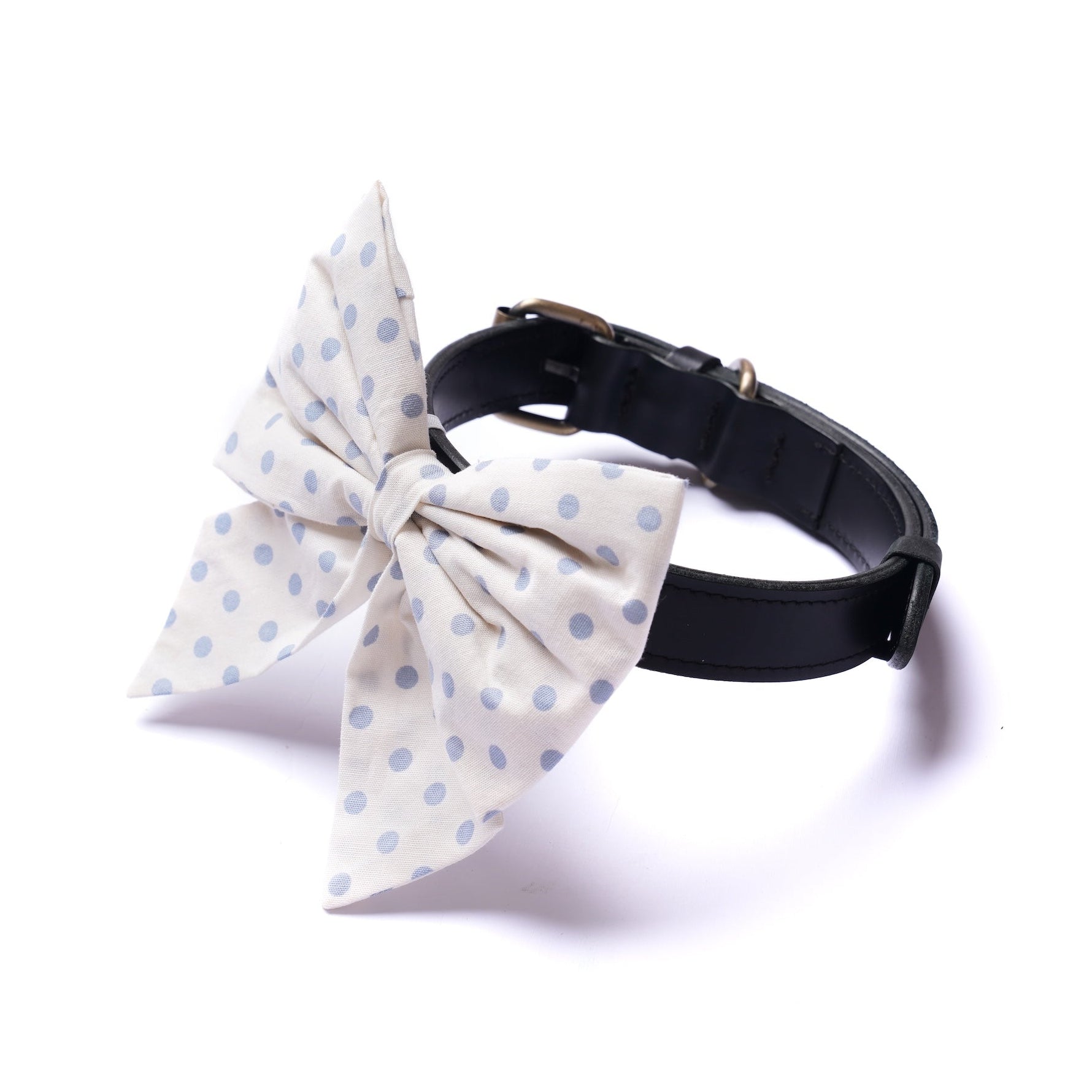 Sailor Bow - Polka Dot Blue
