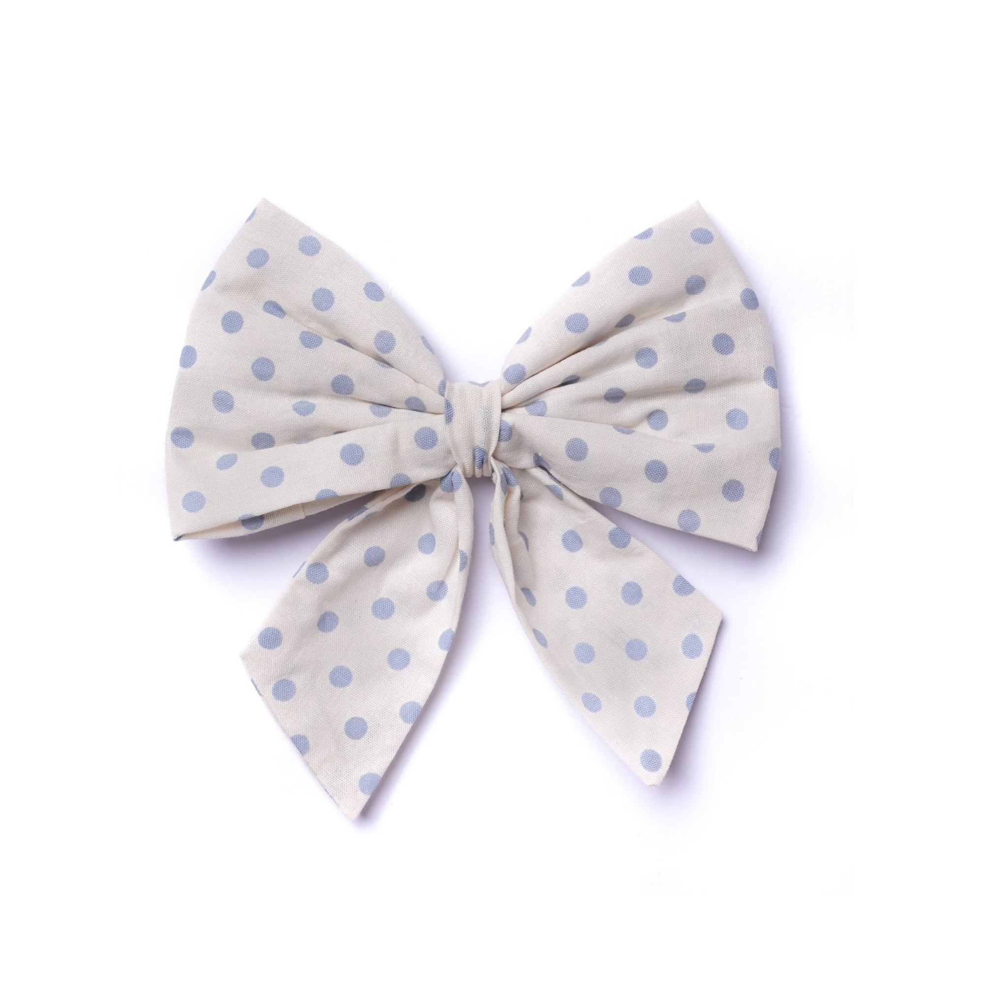 Sailor Bow - Polka Dot Blue