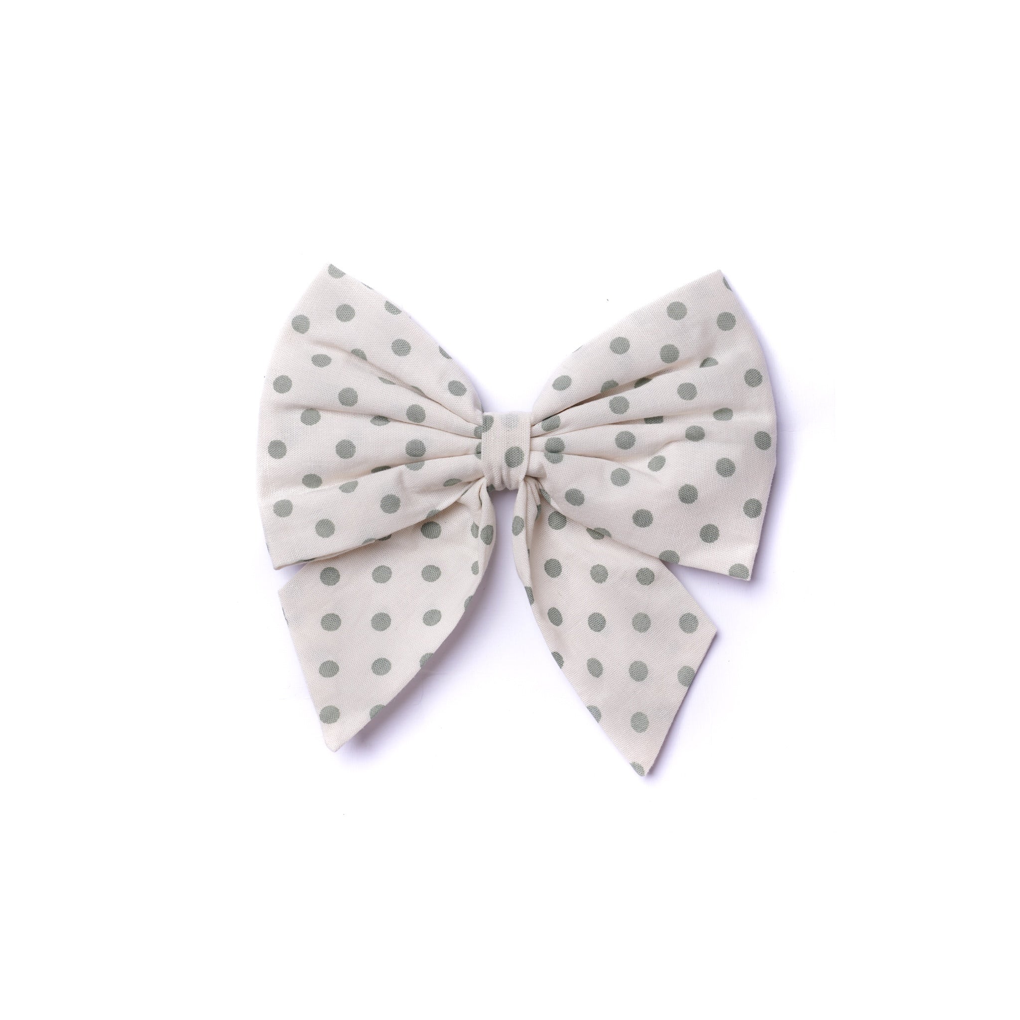 Sailor Bow - Polka Dot Green