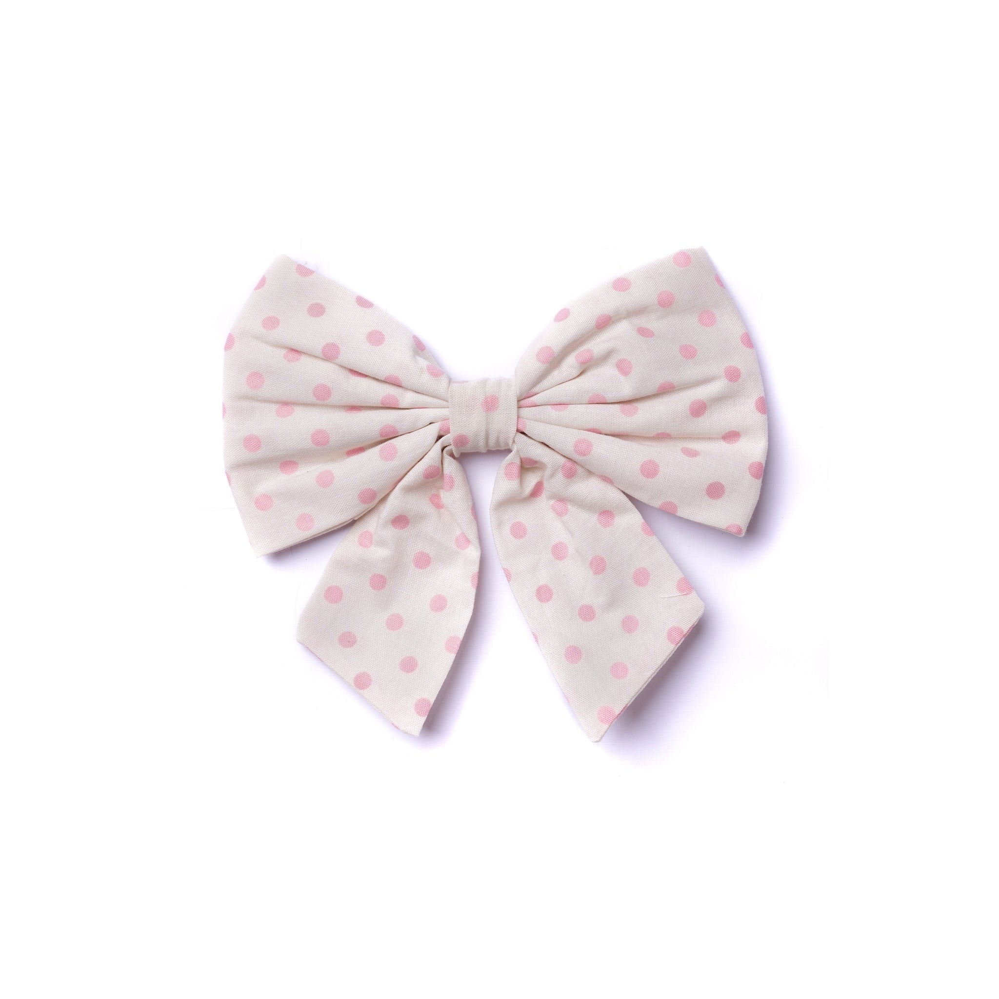 Sailor Bow - Polka Dot Pink