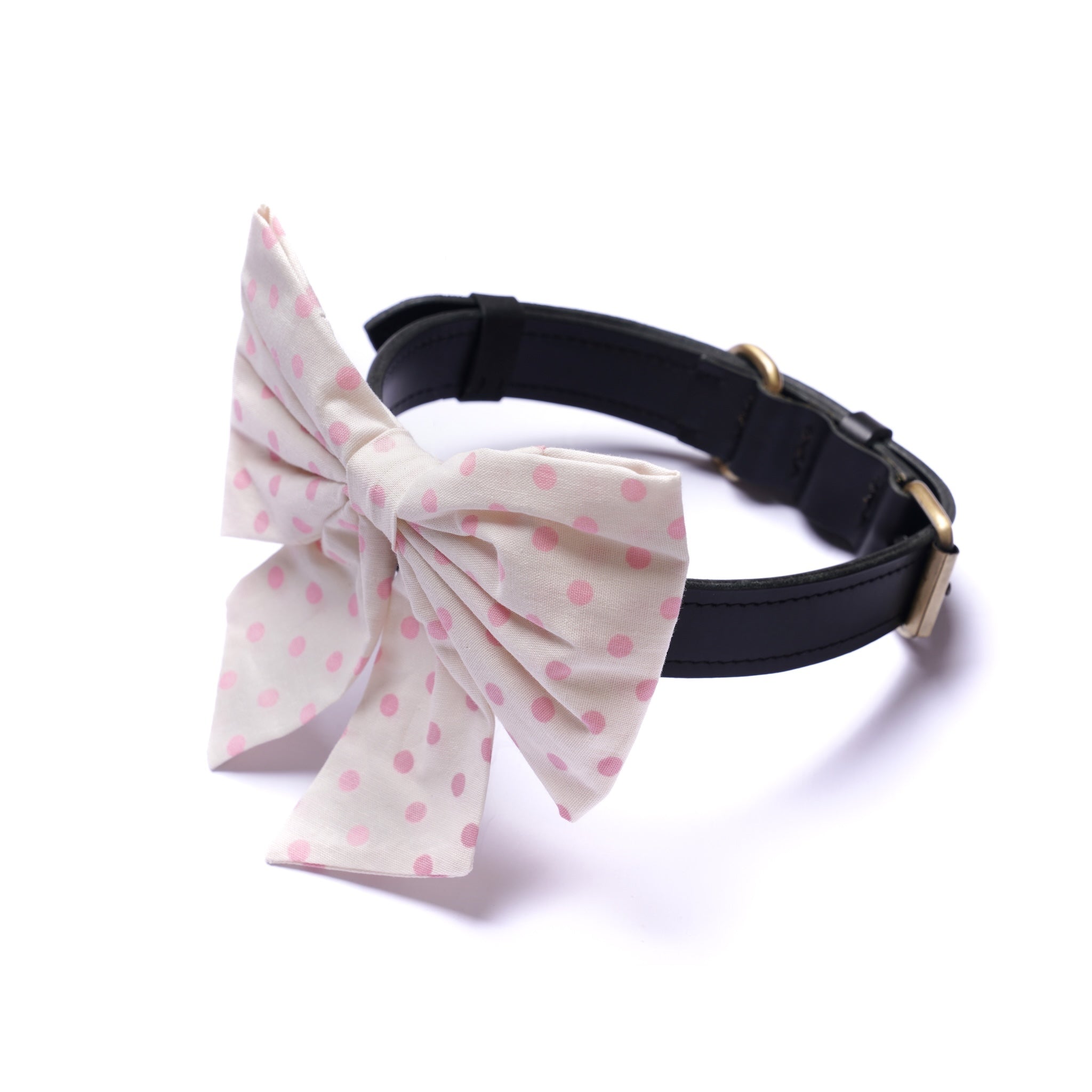 Sailor Bow - Polka Dot Pink