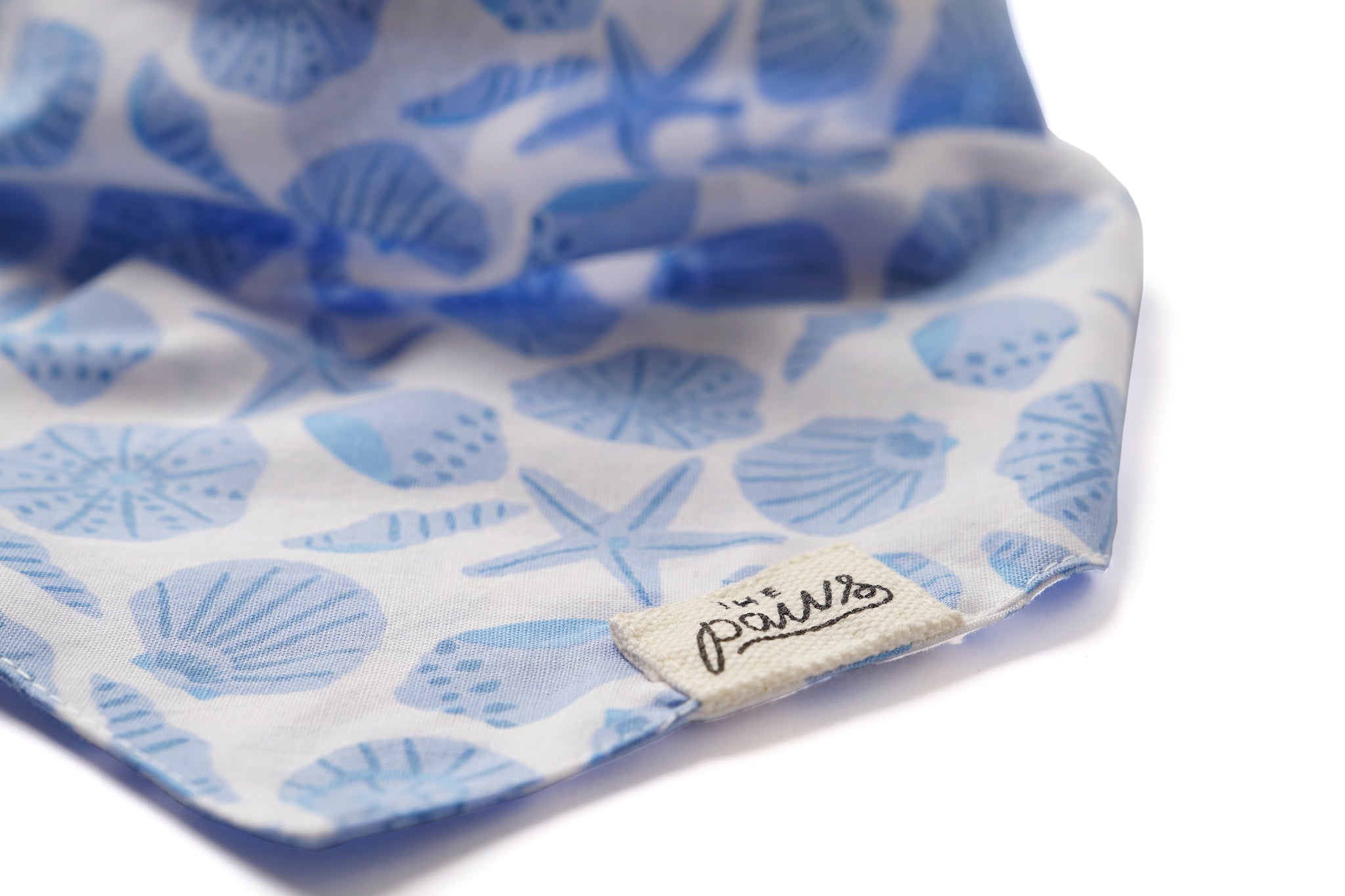 Seaside dog bandana detail- The Paws