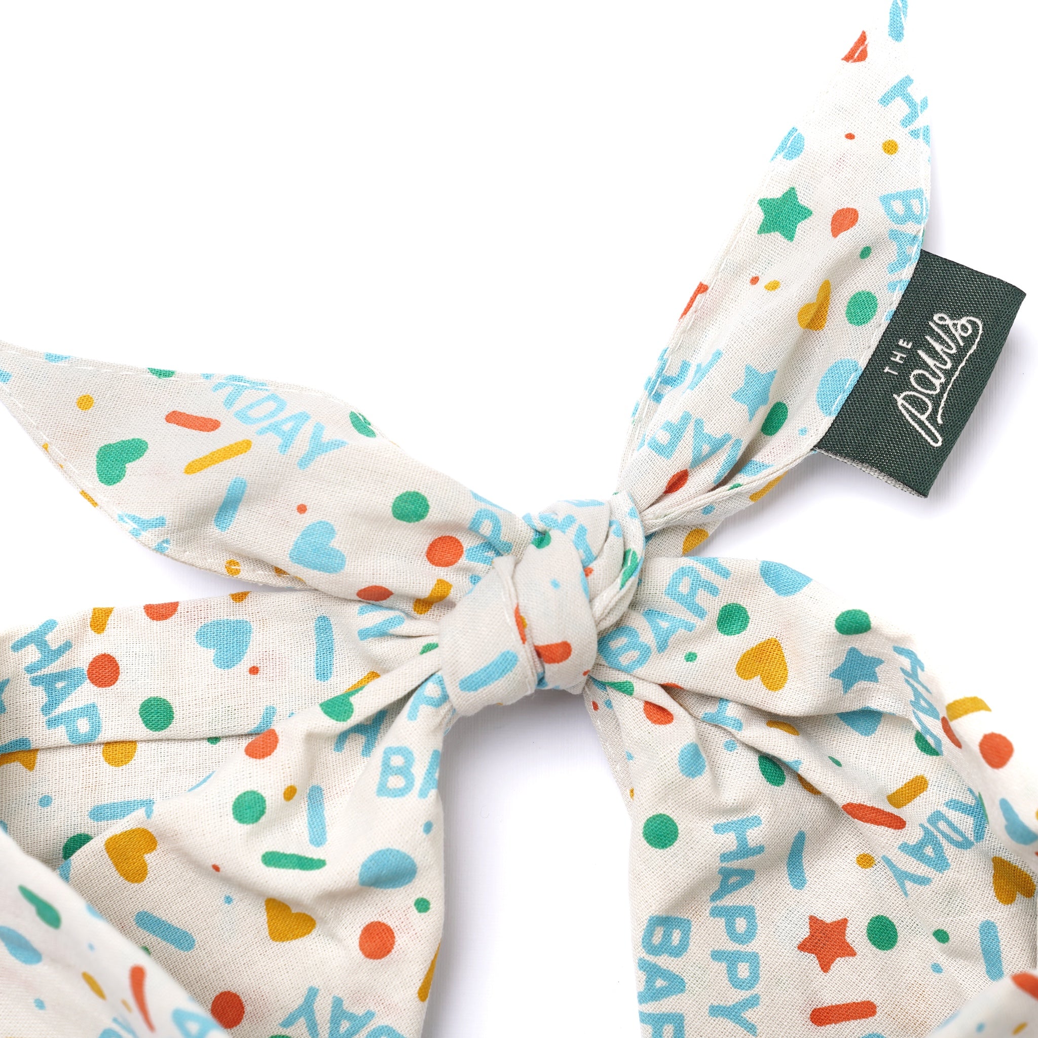 Sparkle Pawty Blue Dog Bandana