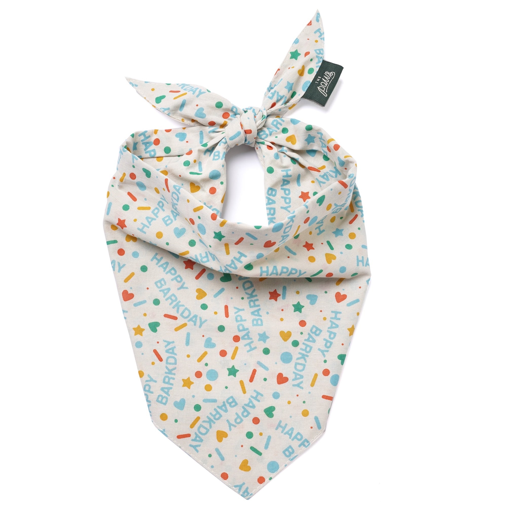 Sparkle Pawty Blue Dog Bandana