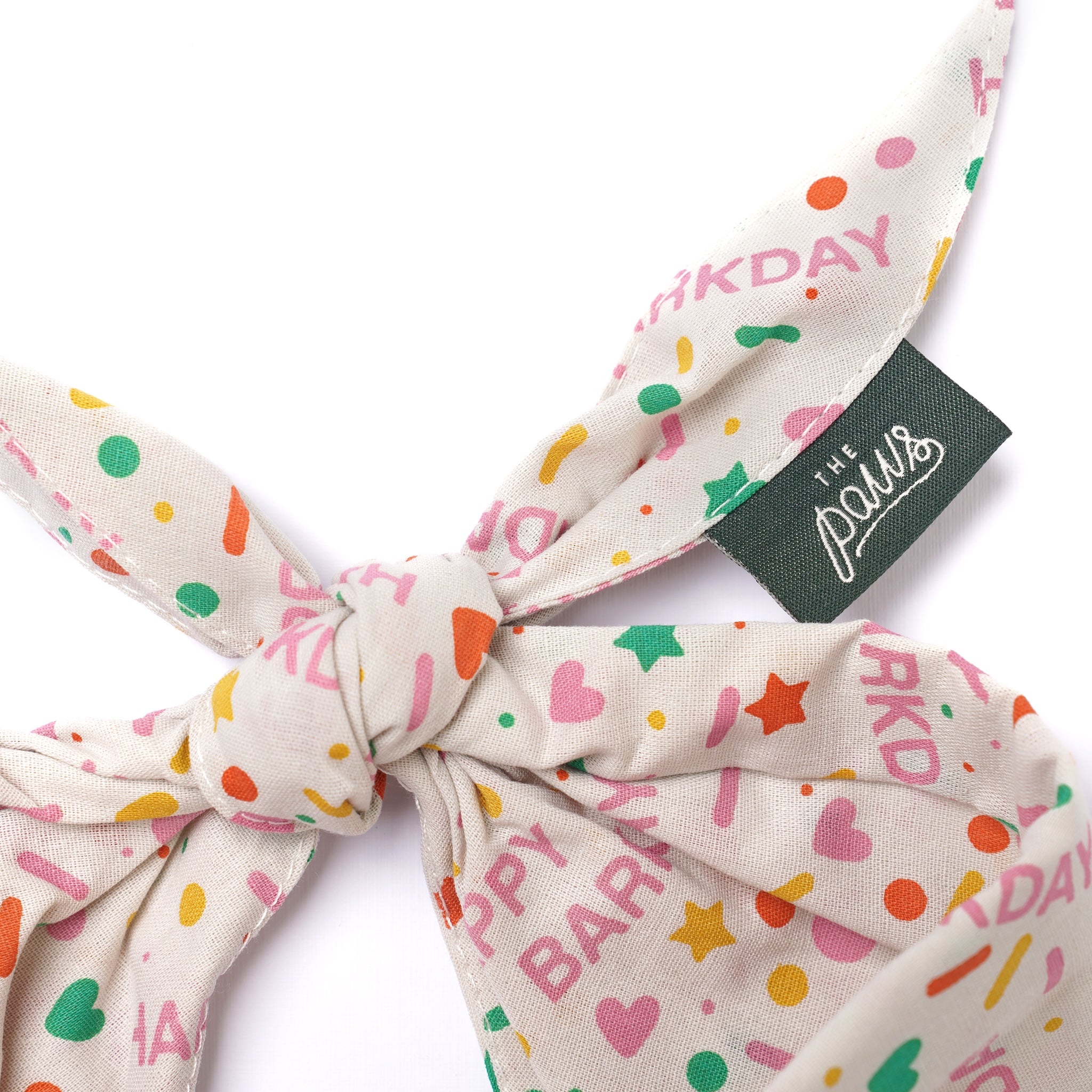 Sparkle Pawty Pink Dog Bandana