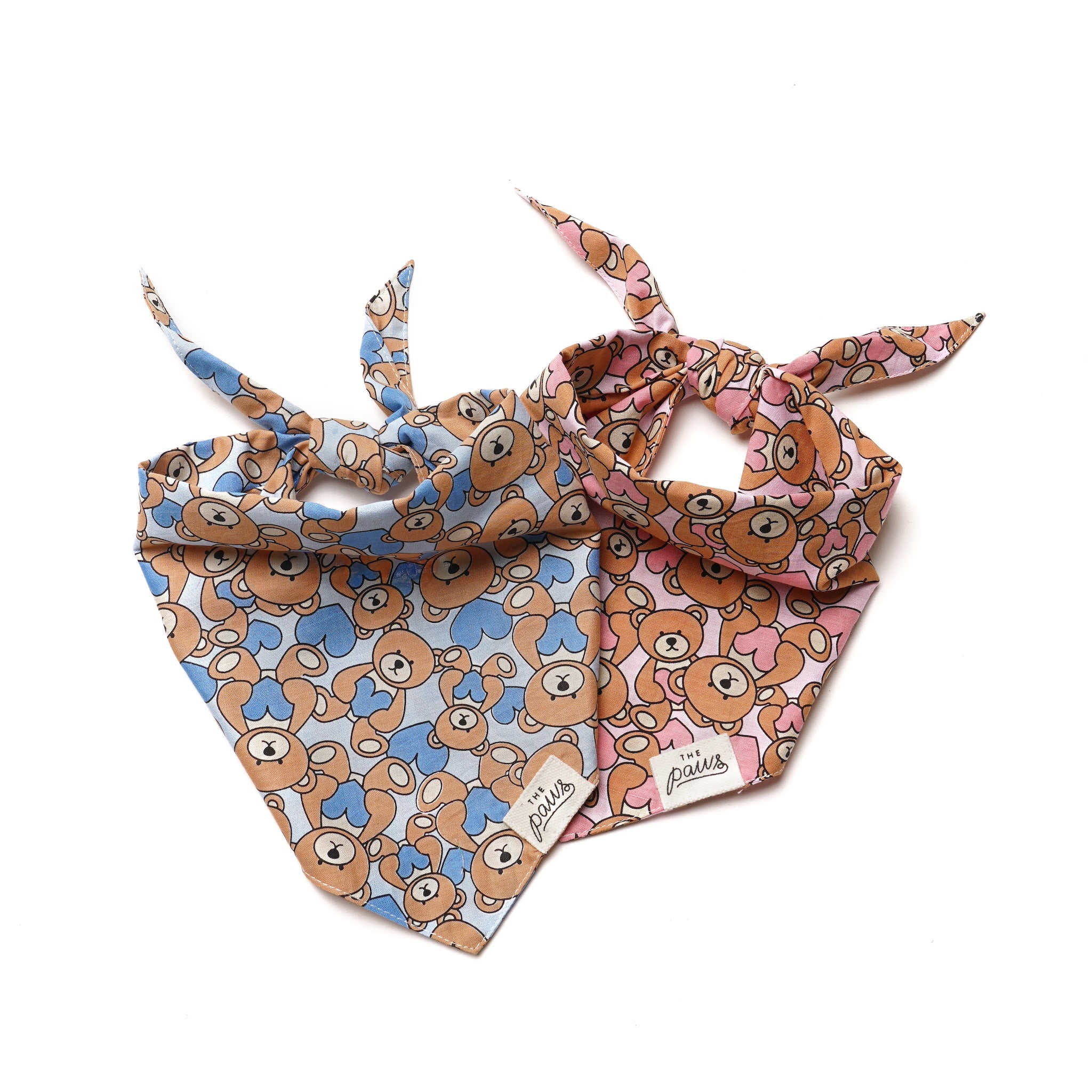 Teddy and Fluff Dog Bandanas - The Paws