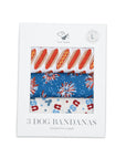3 Pack - Patriotic Summer Dog Bandanas