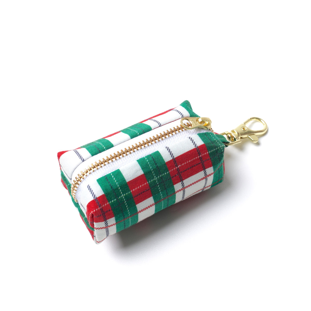 Dog Waste Bag Holder - Christmas Plaid