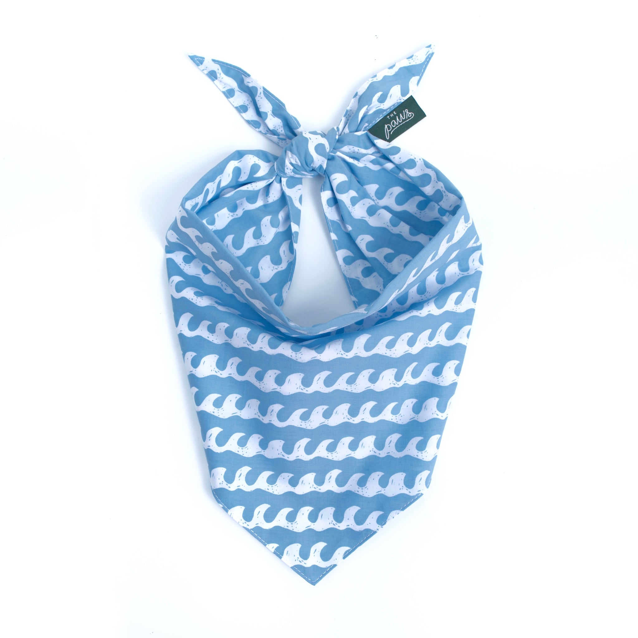 White Caps Dog Bandana