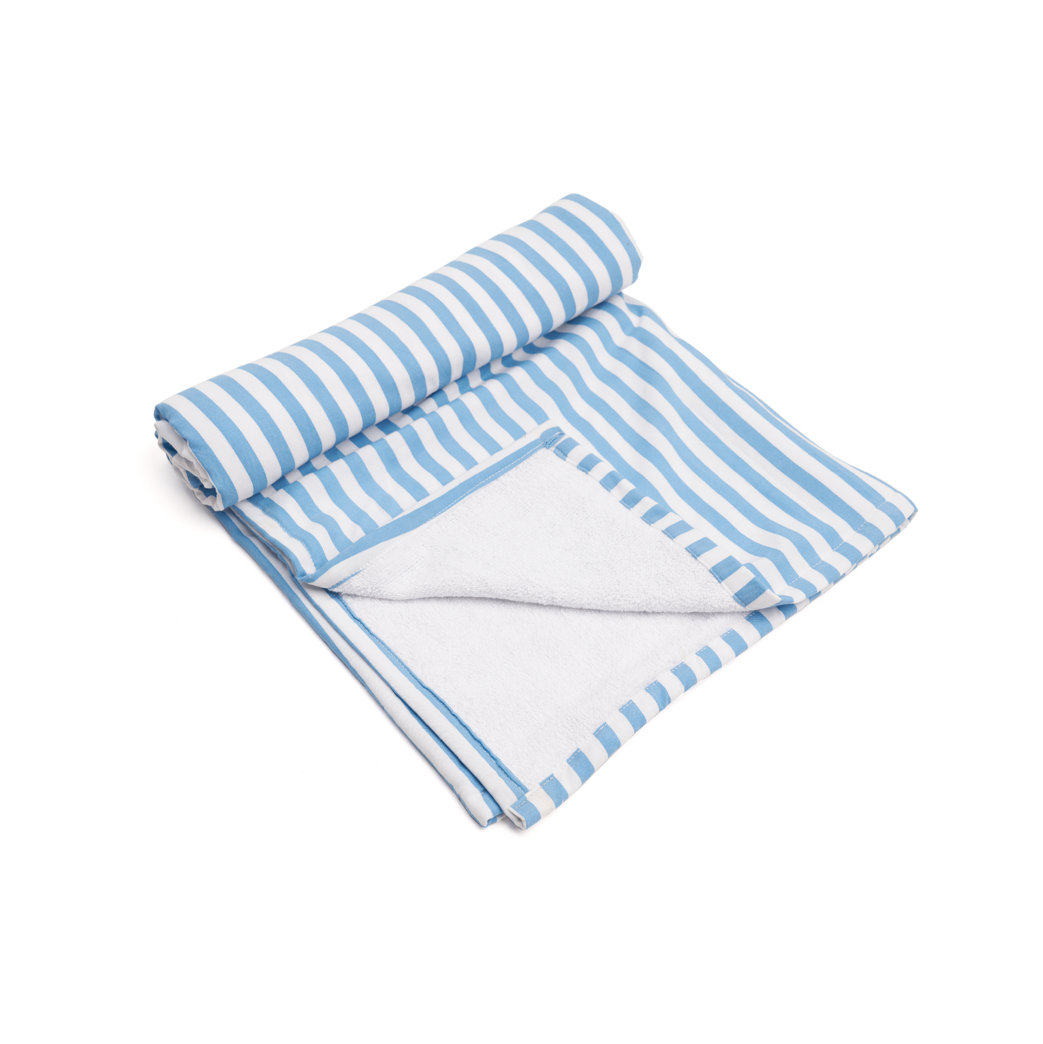 Dog Towel - Cabana Blue Stripes