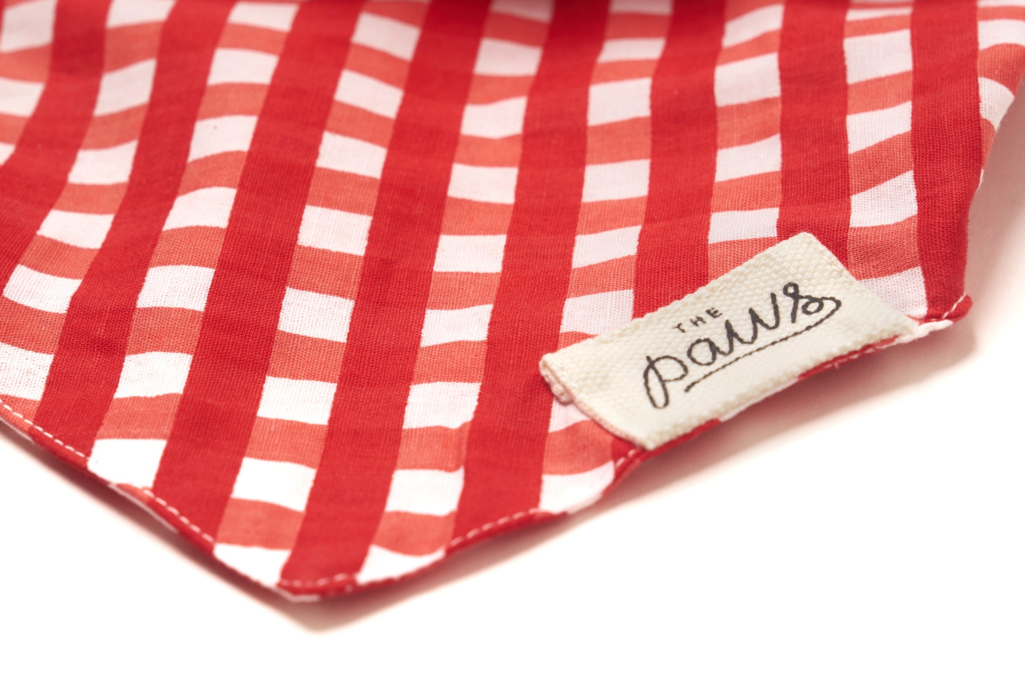 Classic Red Check Fabric Detail