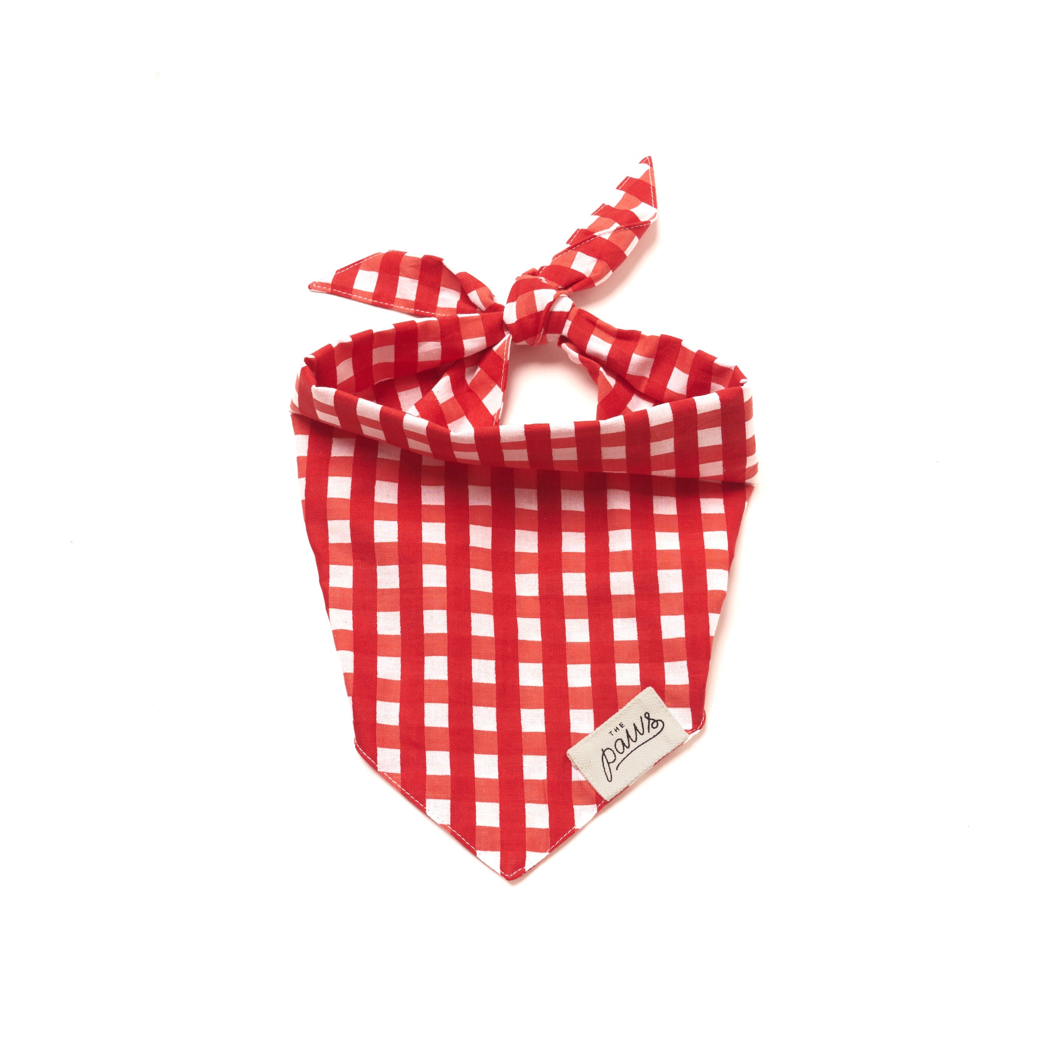 Classic Red Check Dog Bandana