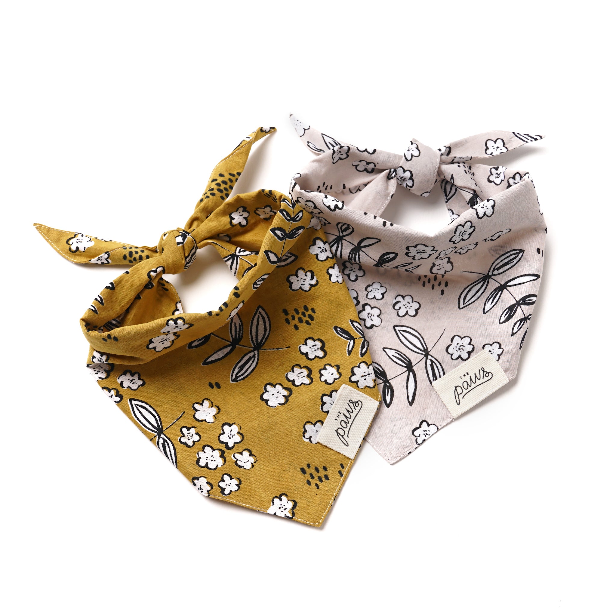 Goldie and Latte bandanas